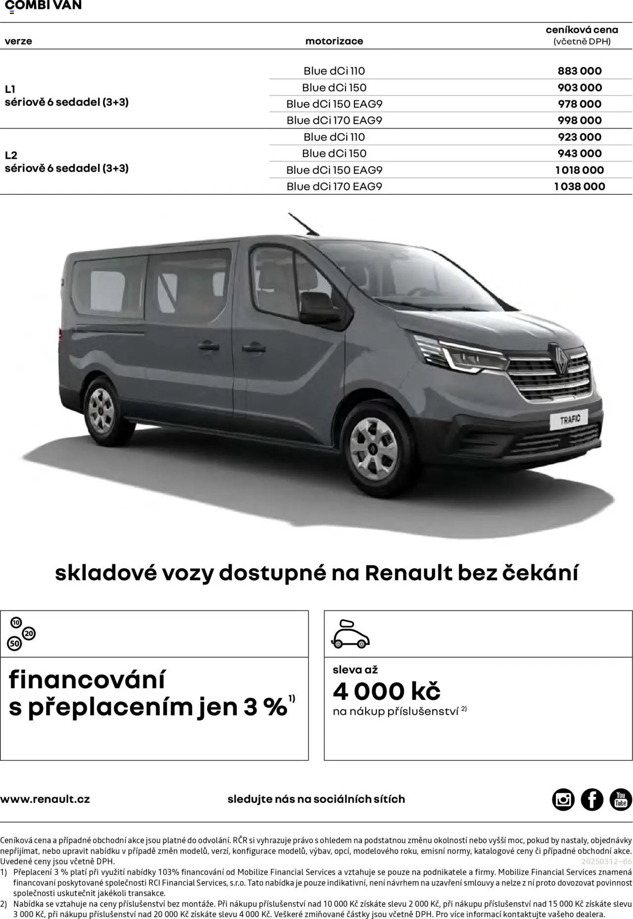 Renault katalog - Trafic Combi Van (2025-04-25 - 2026-02-28)