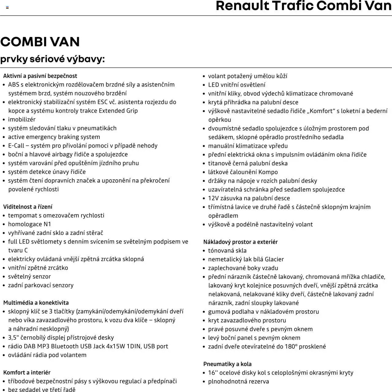 Renault katalog - Trafic Combi Van (2025-04-25 - 2026-02-28)