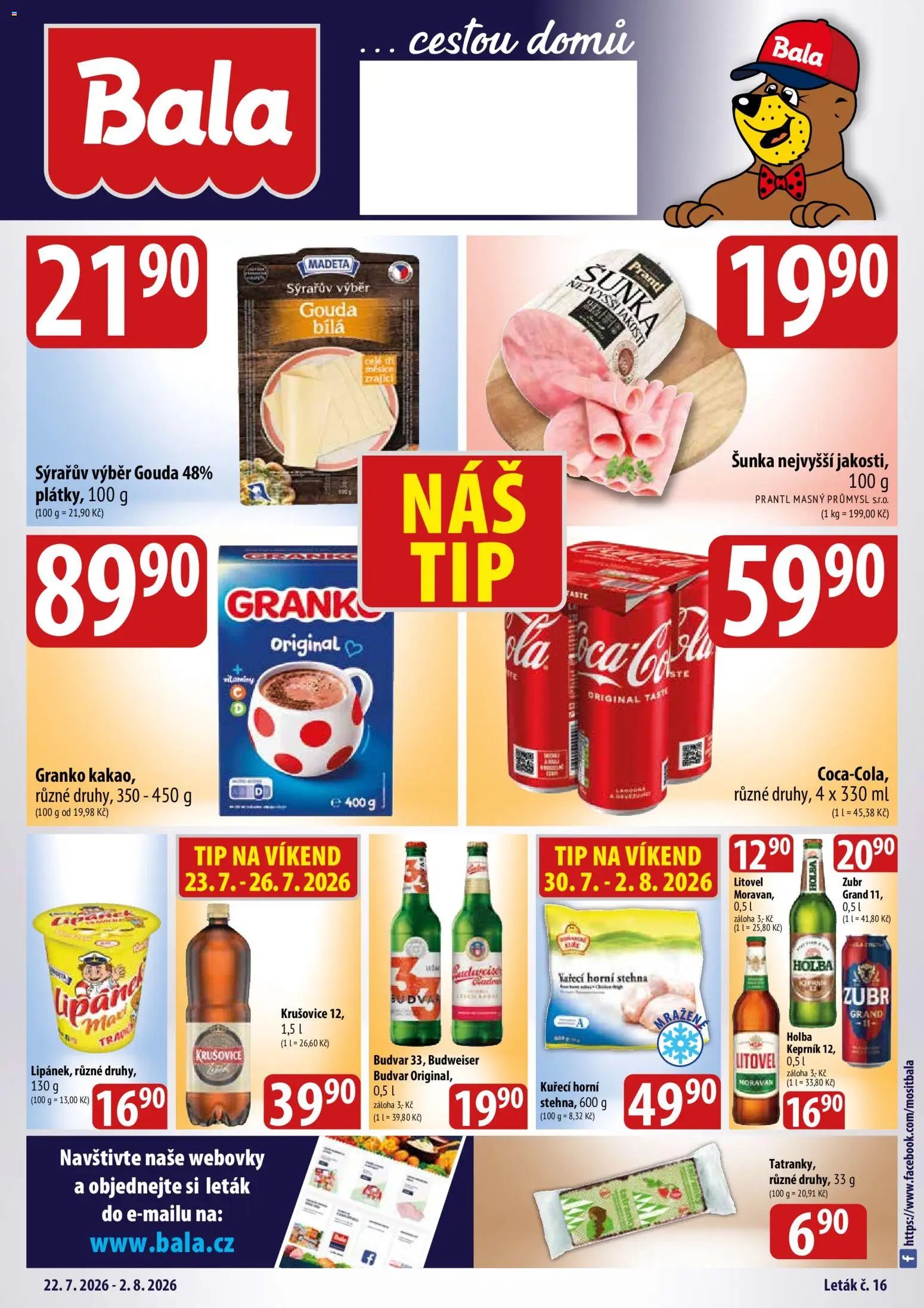 BALA velký leták Holba