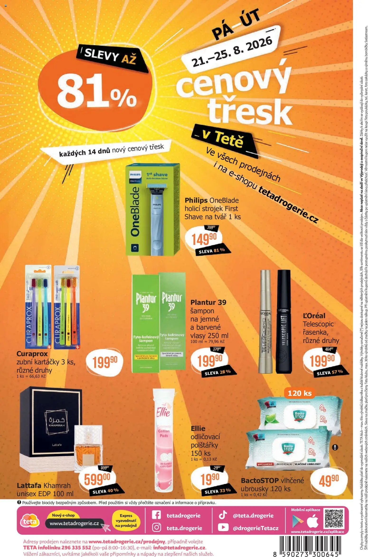 TETA Drogerie leták