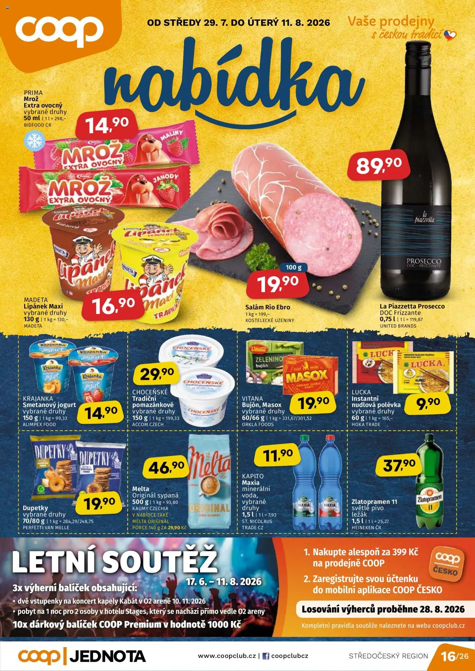 Coop leták - Středočeský region