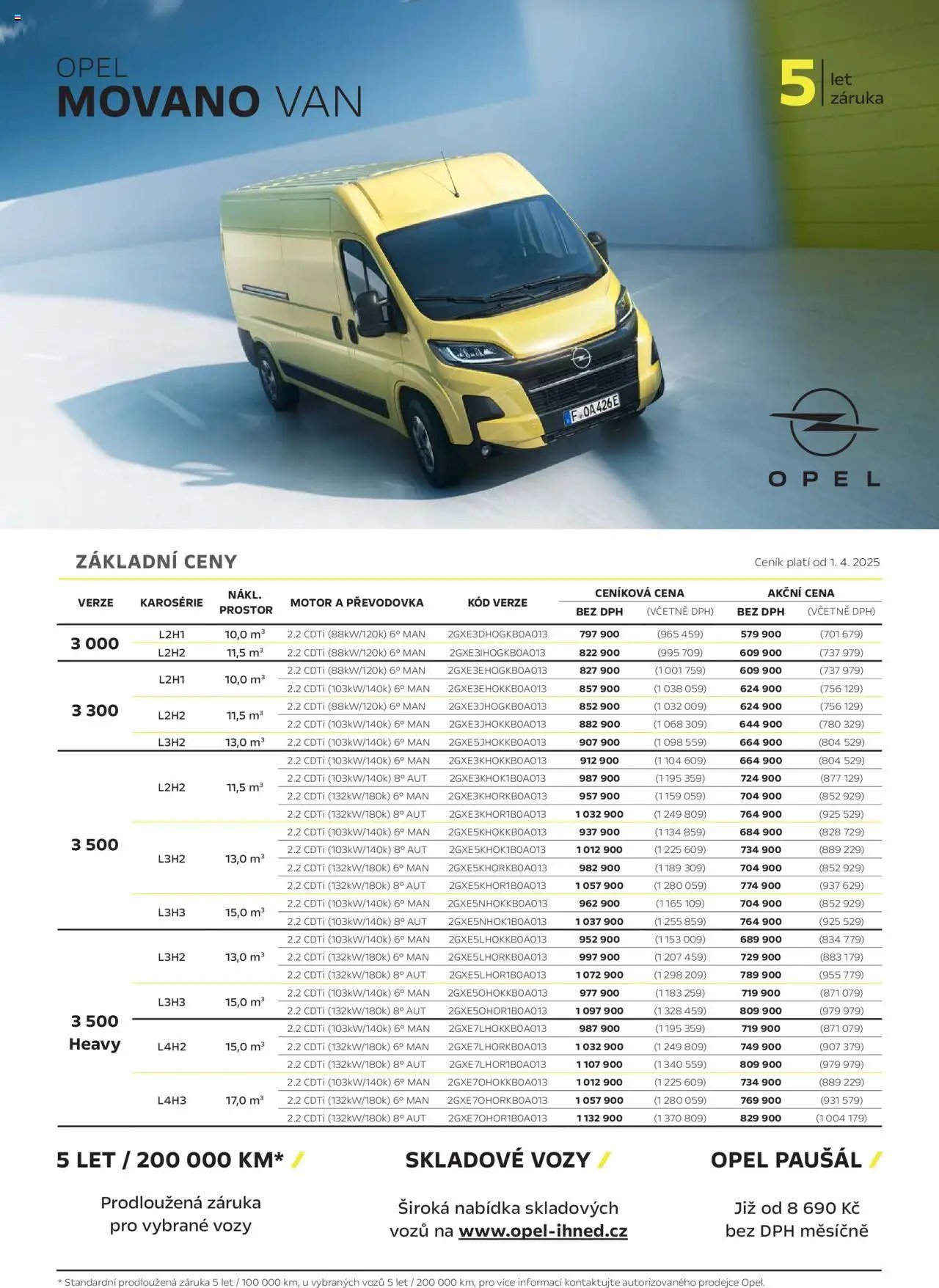Opel katalog - Movano Van (2025-04-25 - 2026-02-28)