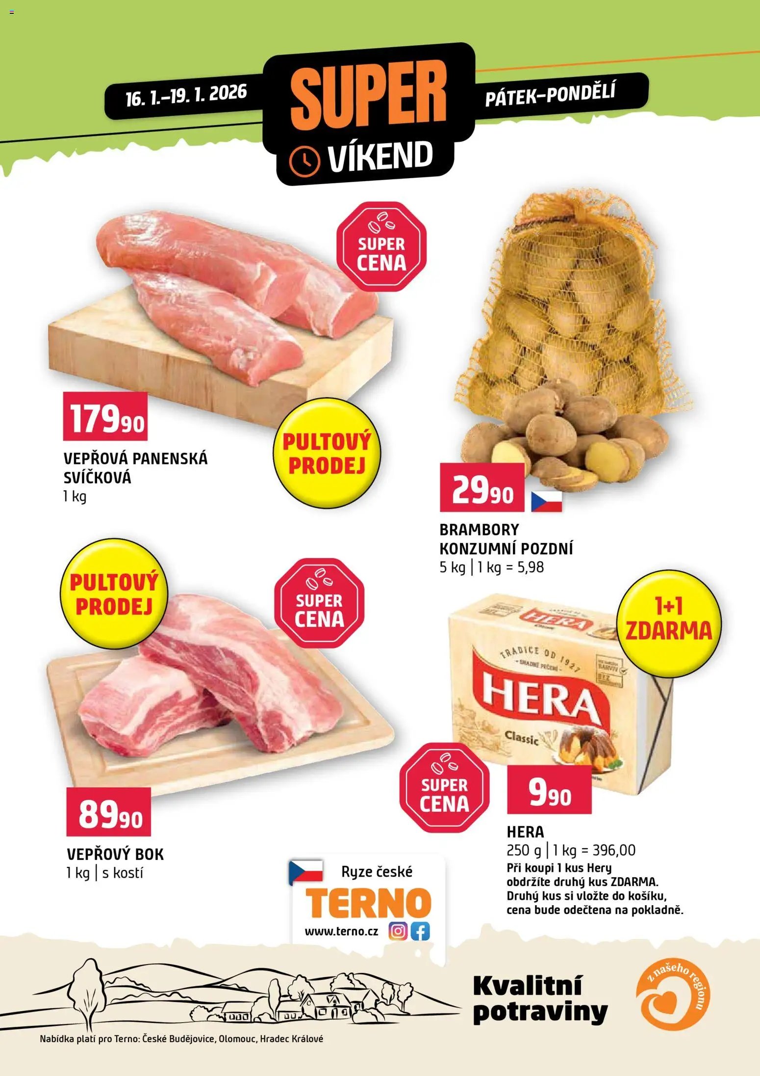 Terno leták - Super víkend (2026-01-16 - 2026-01-19)