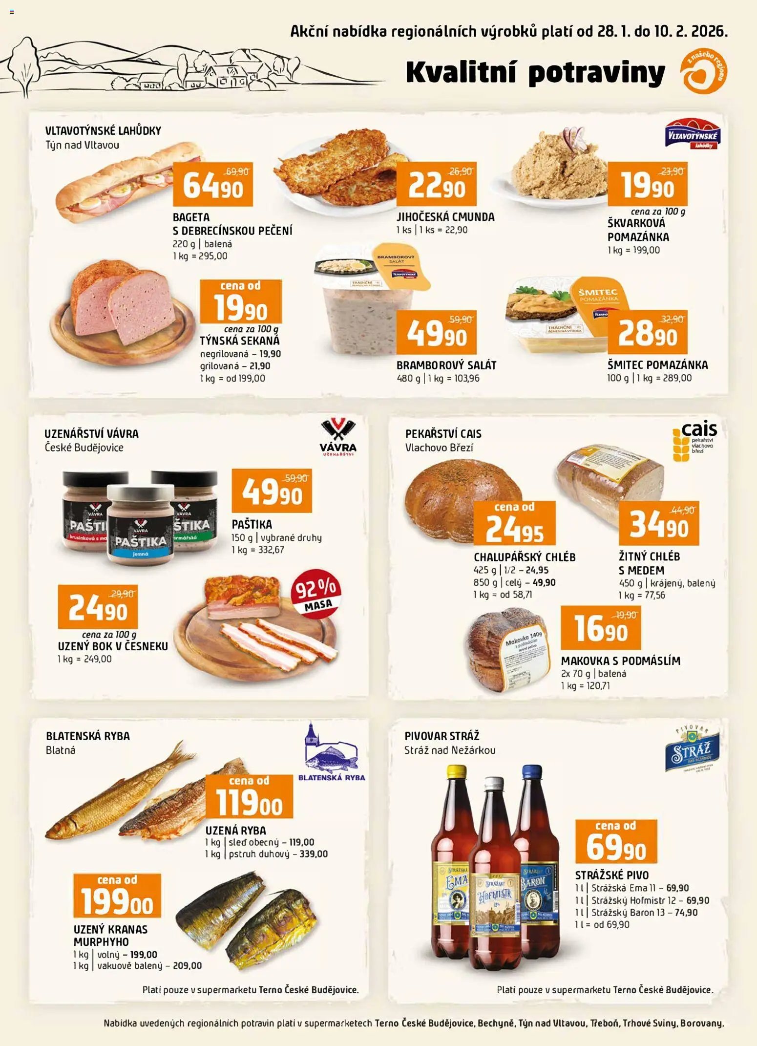 Terno leták - Kvalitní potraviny z našeho regionu (2026-01-28 - 2026-02-10)