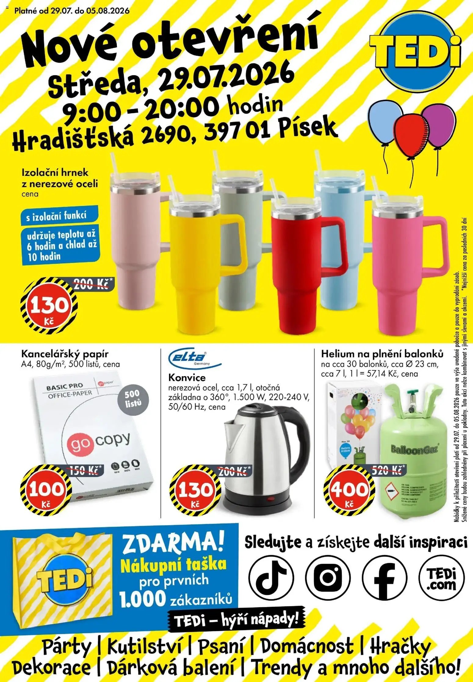 TEDi leták