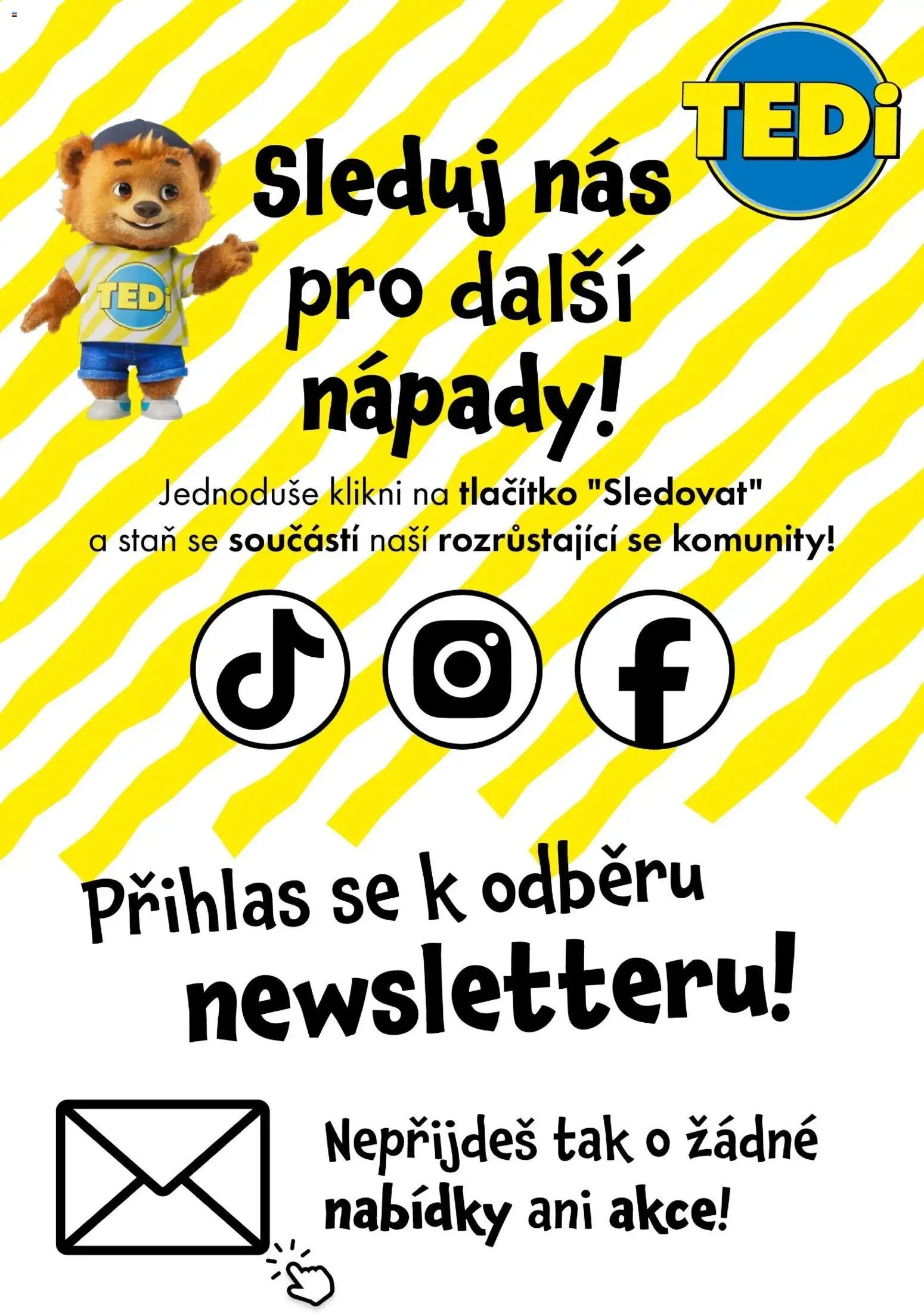 TEDi leták