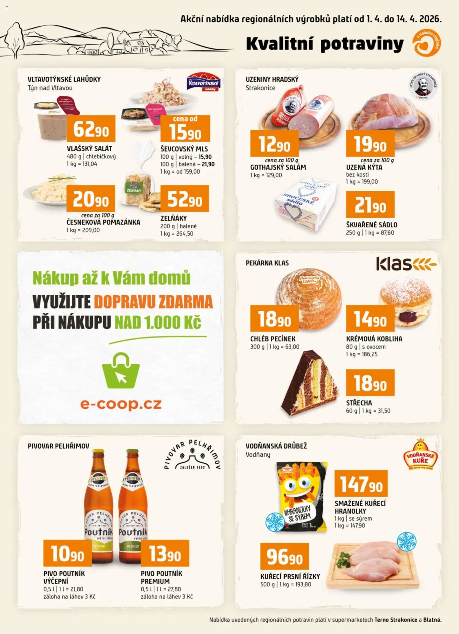 Terno leták - Kvalitní potraviny z našeho regionu (2026-04-01 - 2026-04-14)