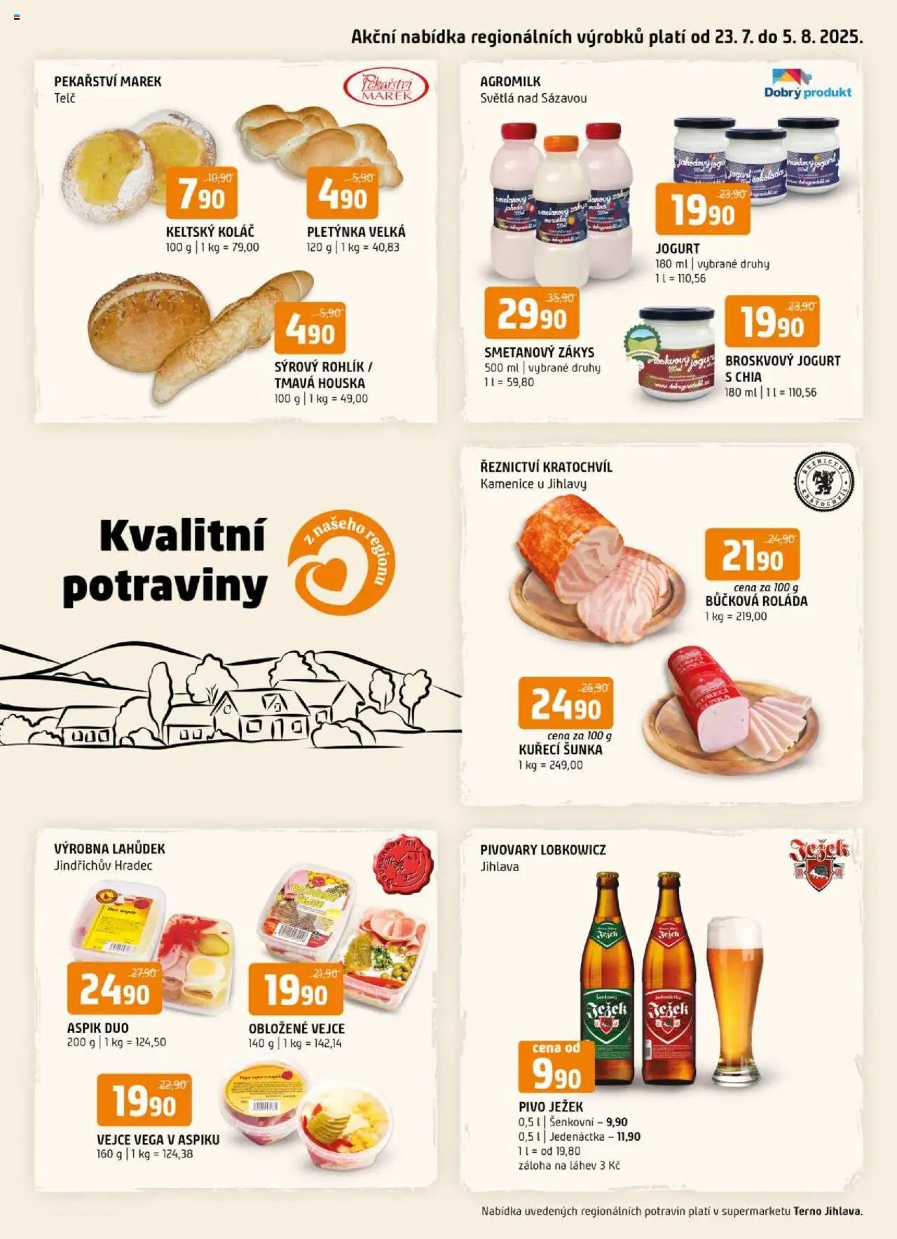 Terno leták - Jihlava (2025-07-23 - 2025-07-29)