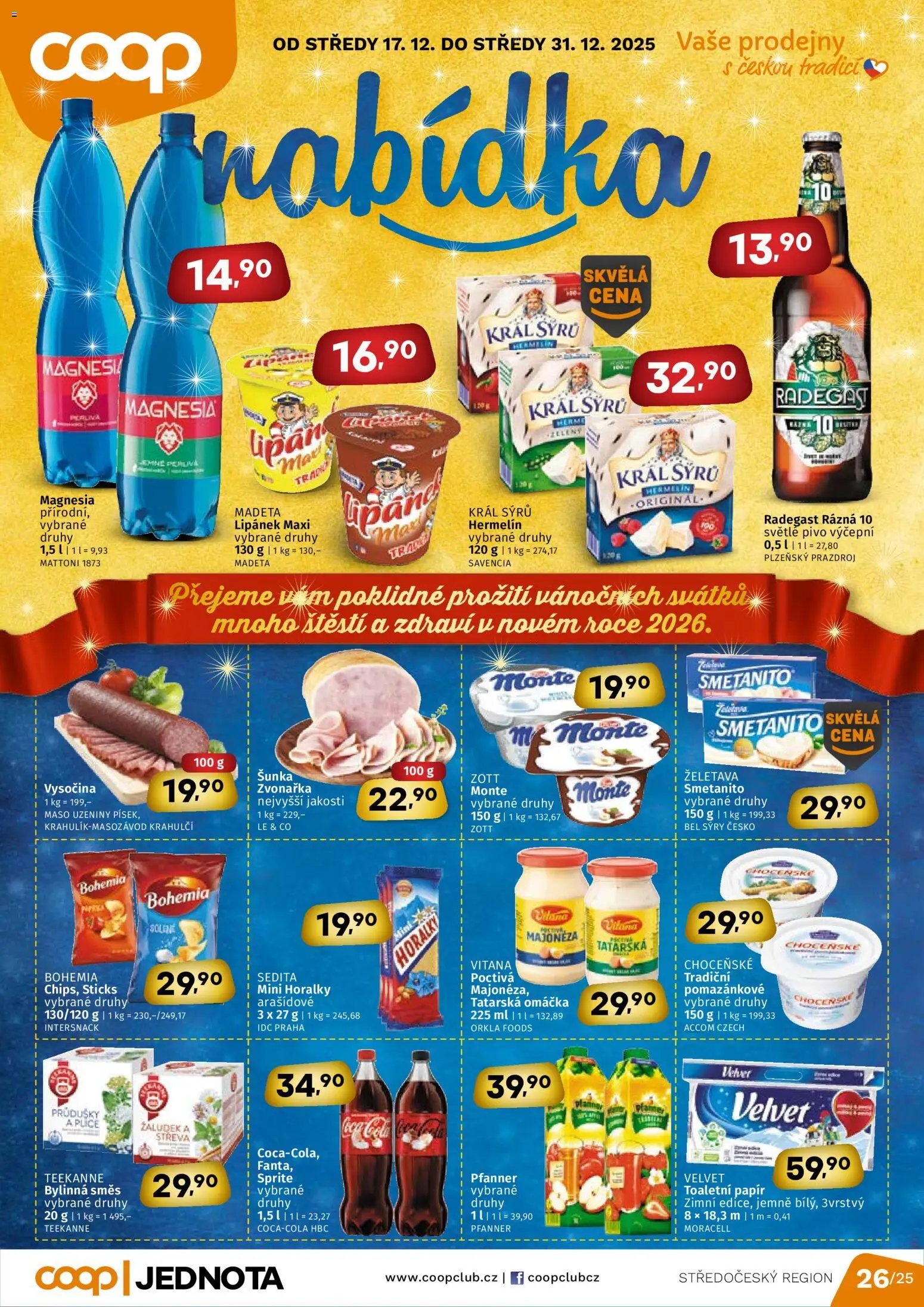 Coop leták - Středočeský region (2025-12-17 - 2025-12-31)