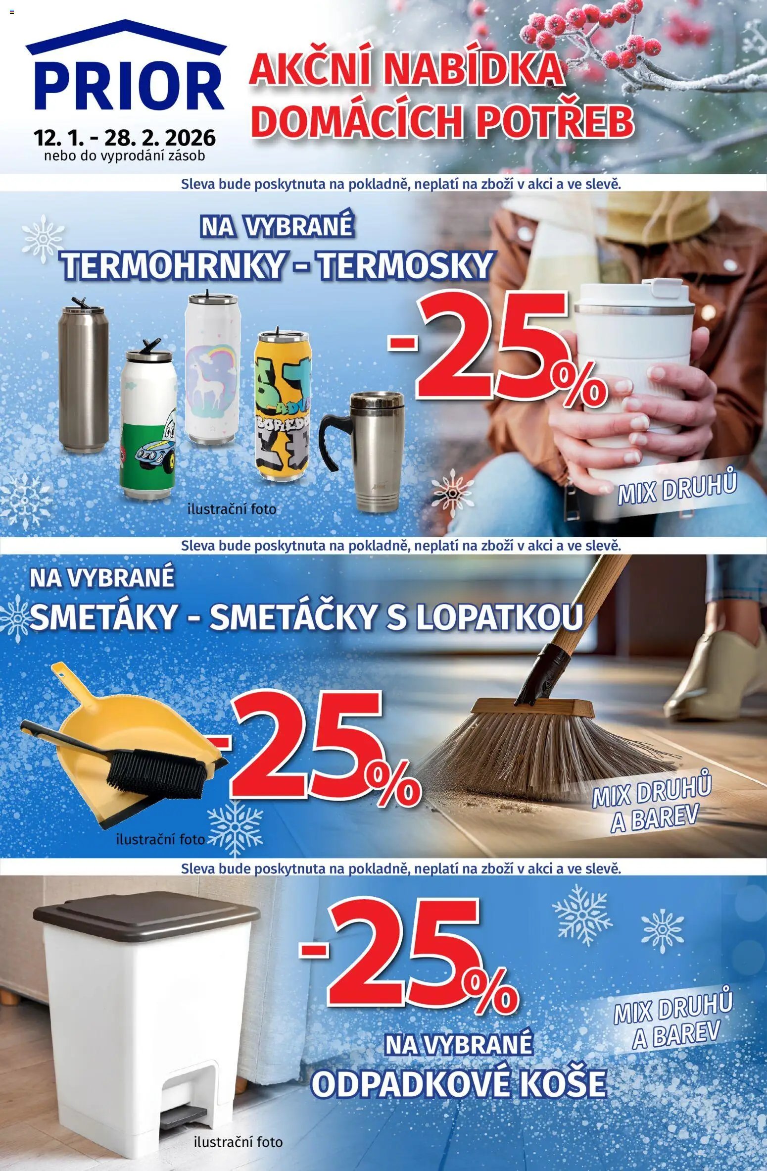 Prior - Akční Nabídka Domácích Potřeb (2026-01-12 - 2026-02-28)