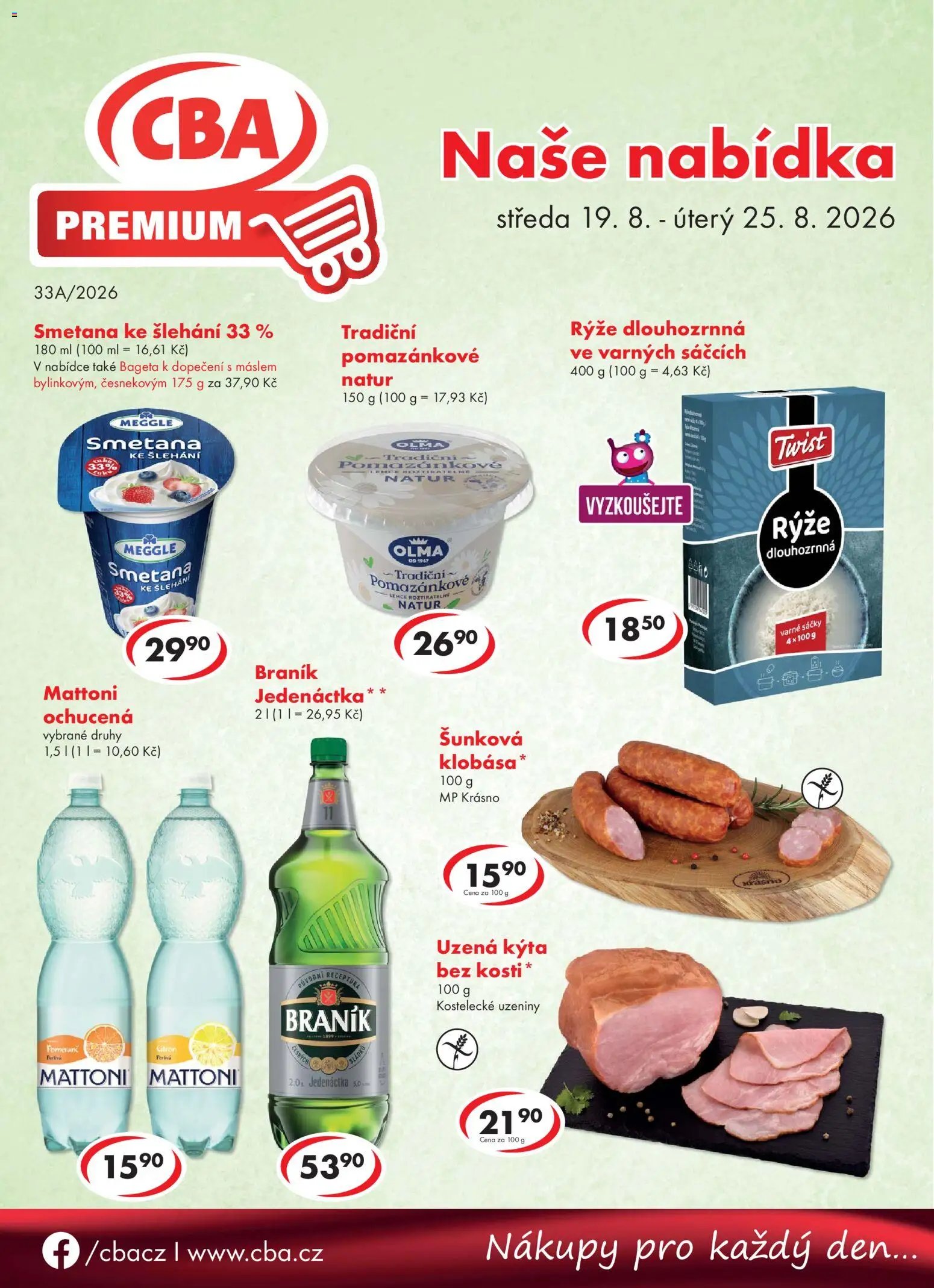 CBA leták - Premium