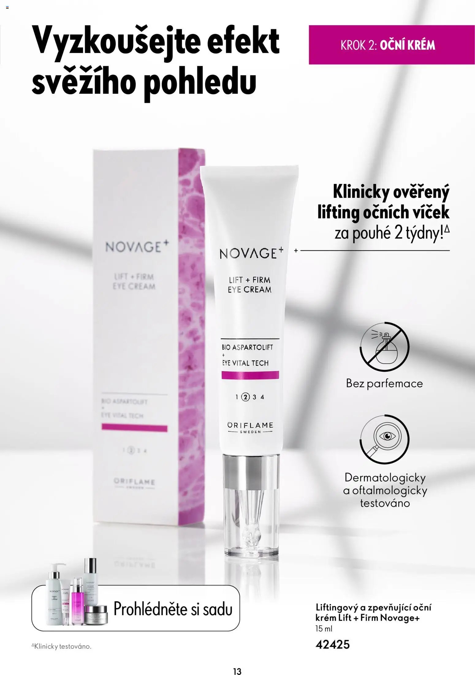 Oriflame katalog Novage+