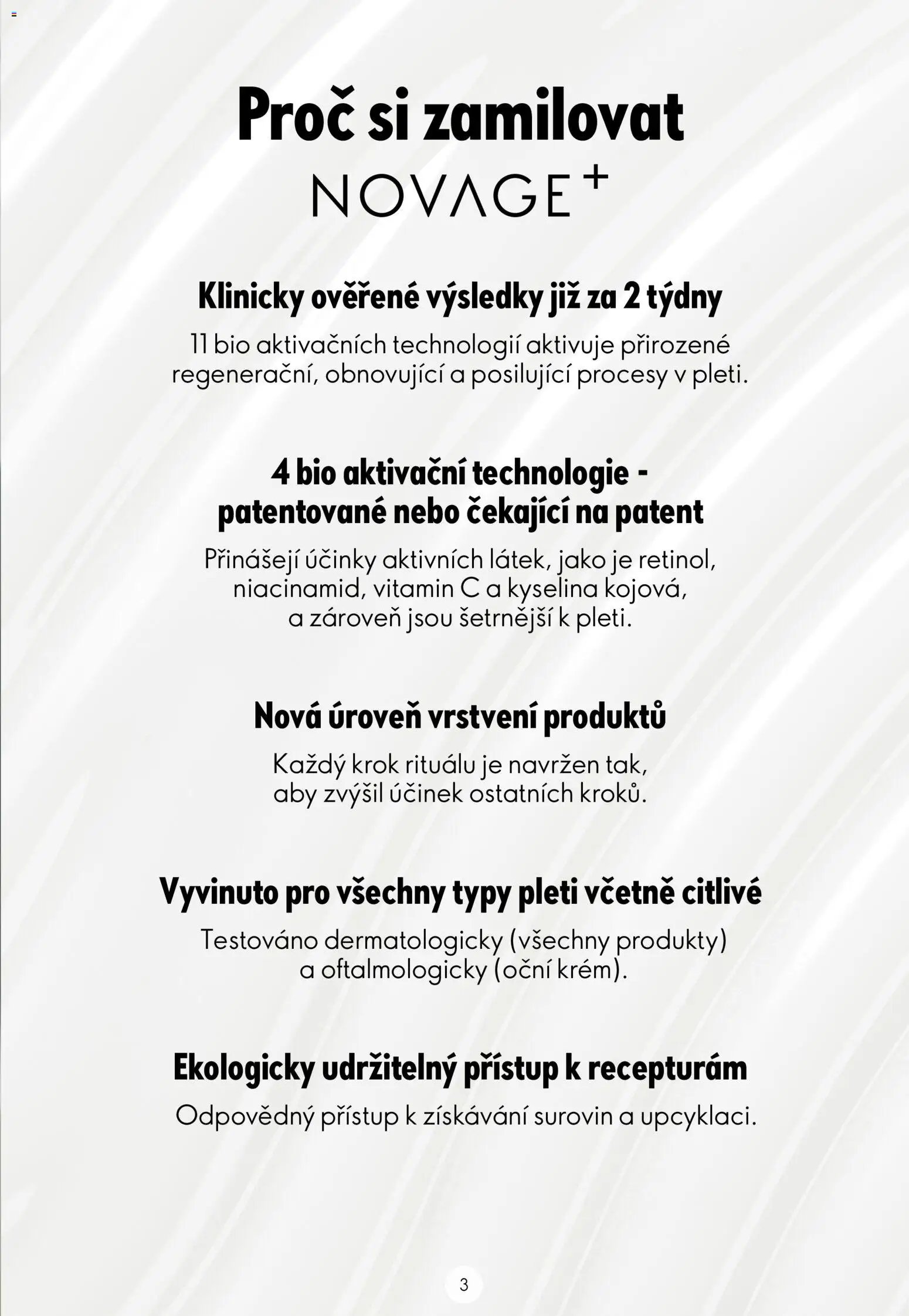 Oriflame katalog Novage+