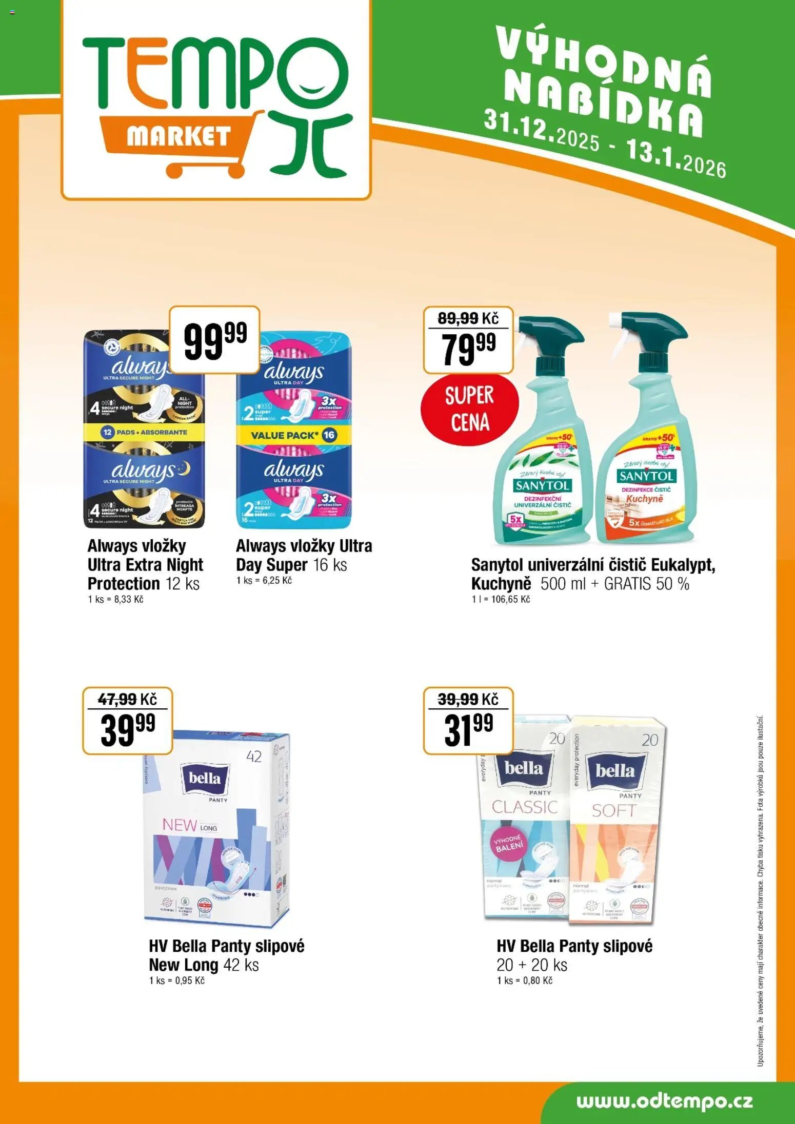 Tempo leták (2025-12-31 - 2026-01-13)