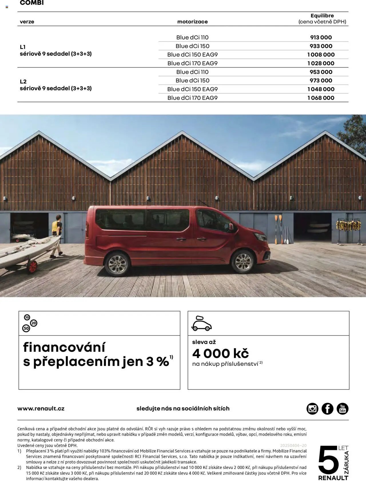 Renault katalog - Trafic Combi (2025-04-25 - 2026-02-28)