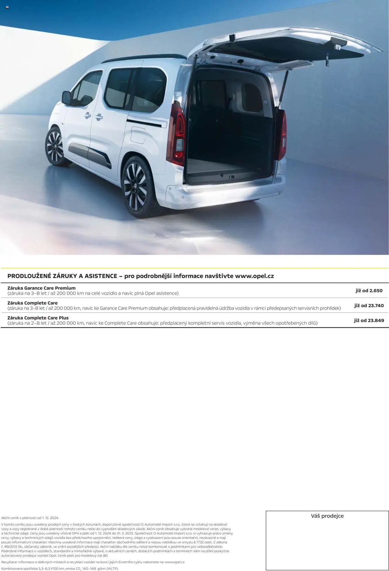 Opel katalog - Combo (2025-03-01 - 2026-02-28)