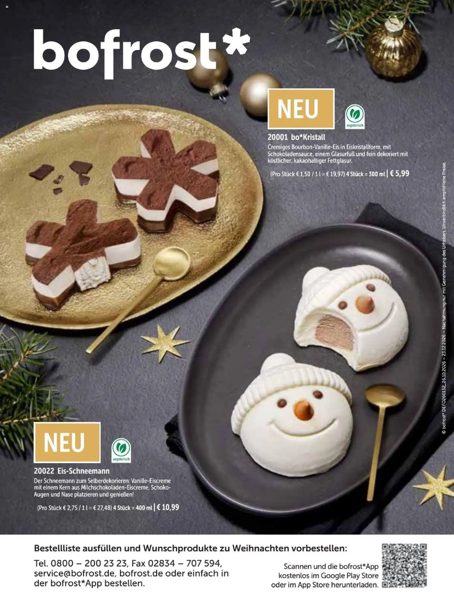 Bofrost Katalog Weihnachten 2026