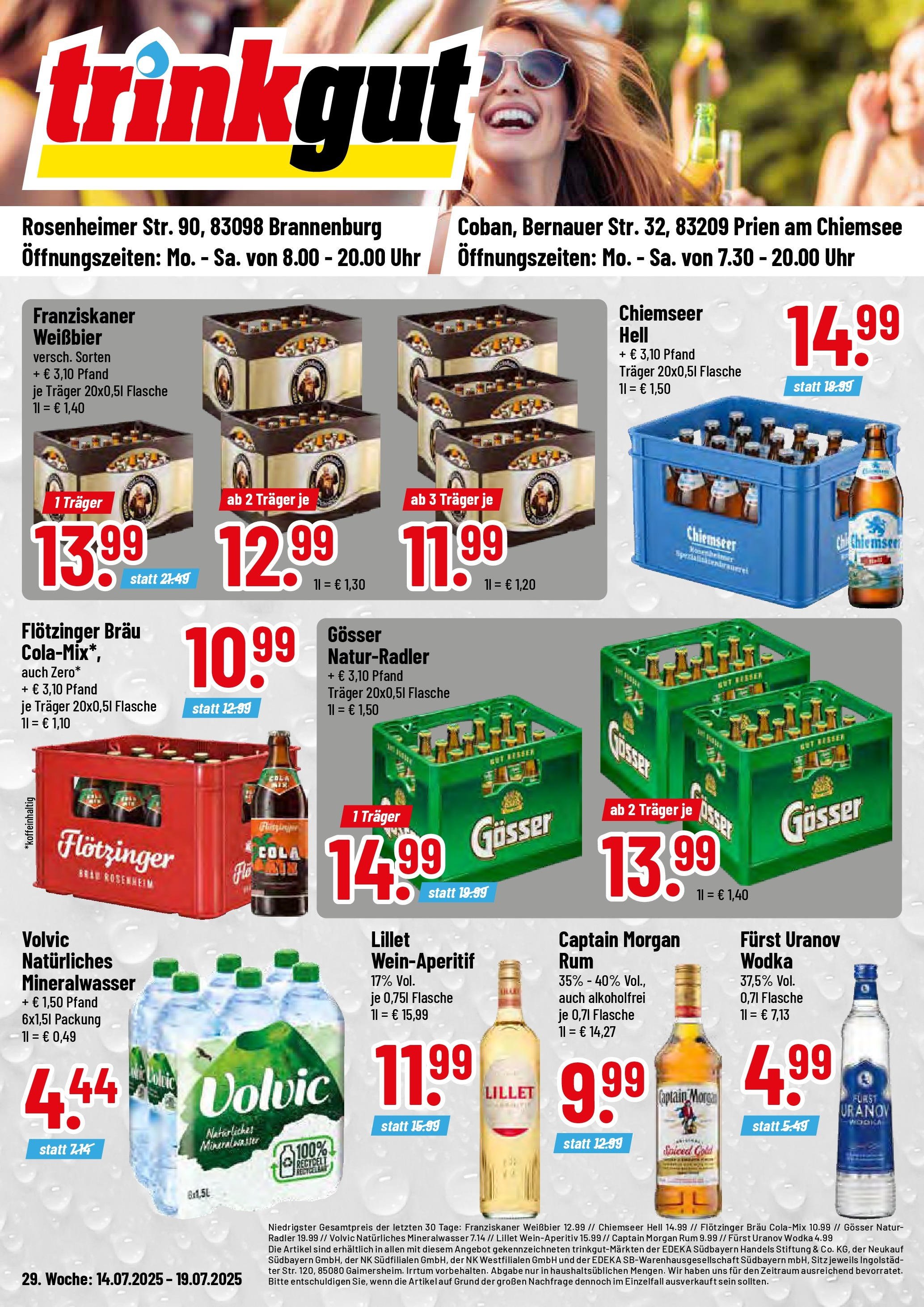 Trinkgut prospekt Brannenburg	 (2025-07-13 - 2025-07-19) | 1