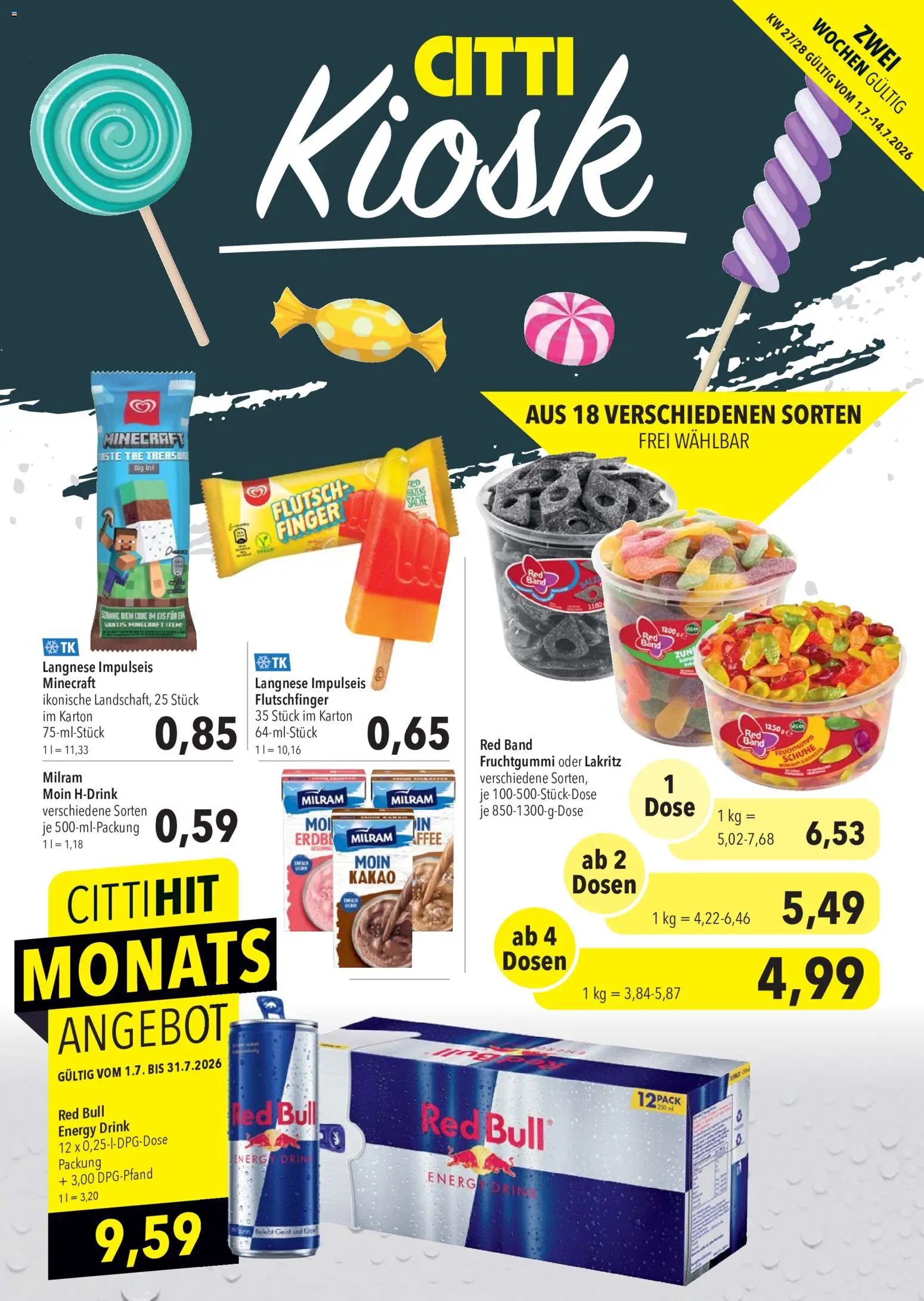 CITTI Markt Kioskwerbung