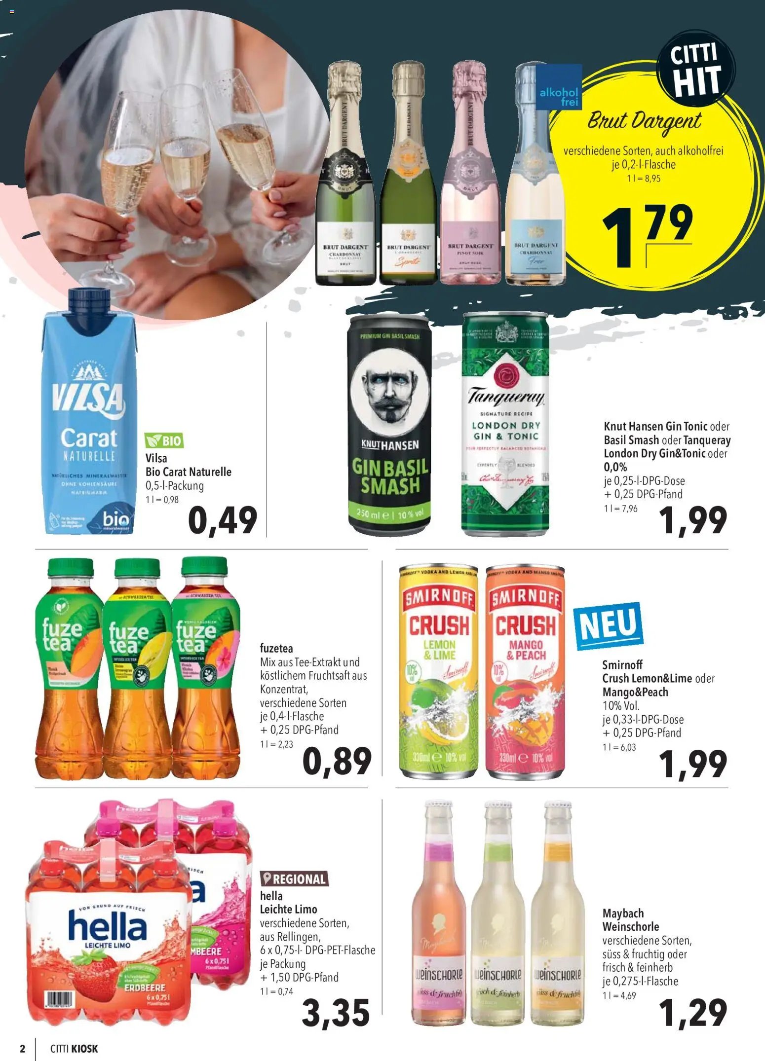 CITTI Markt Kioskwerbung
