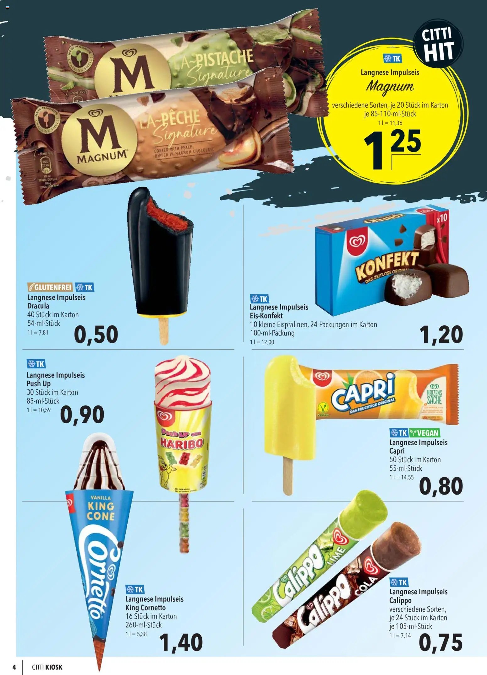 CITTI Markt Kioskwerbung