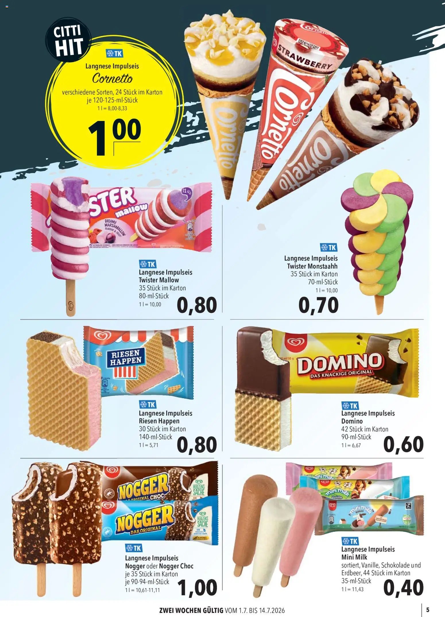 CITTI Markt Kioskwerbung