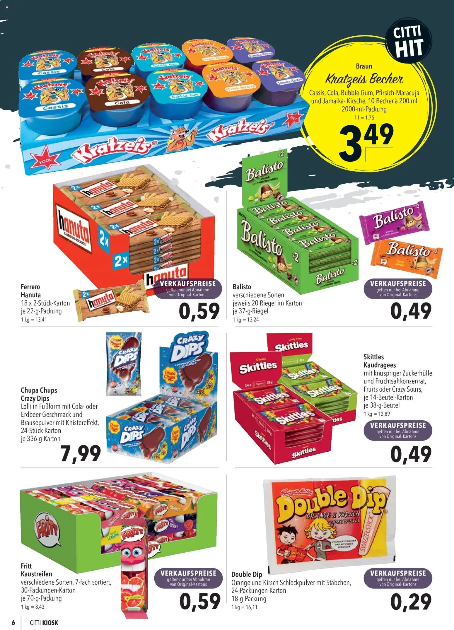 CITTI Markt Kioskwerbung