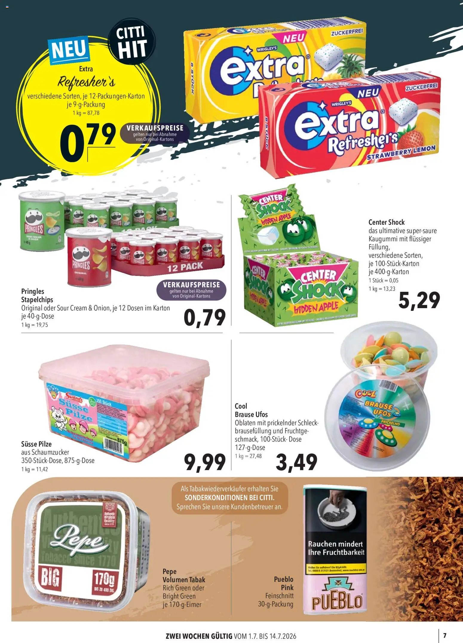 CITTI Markt Kioskwerbung