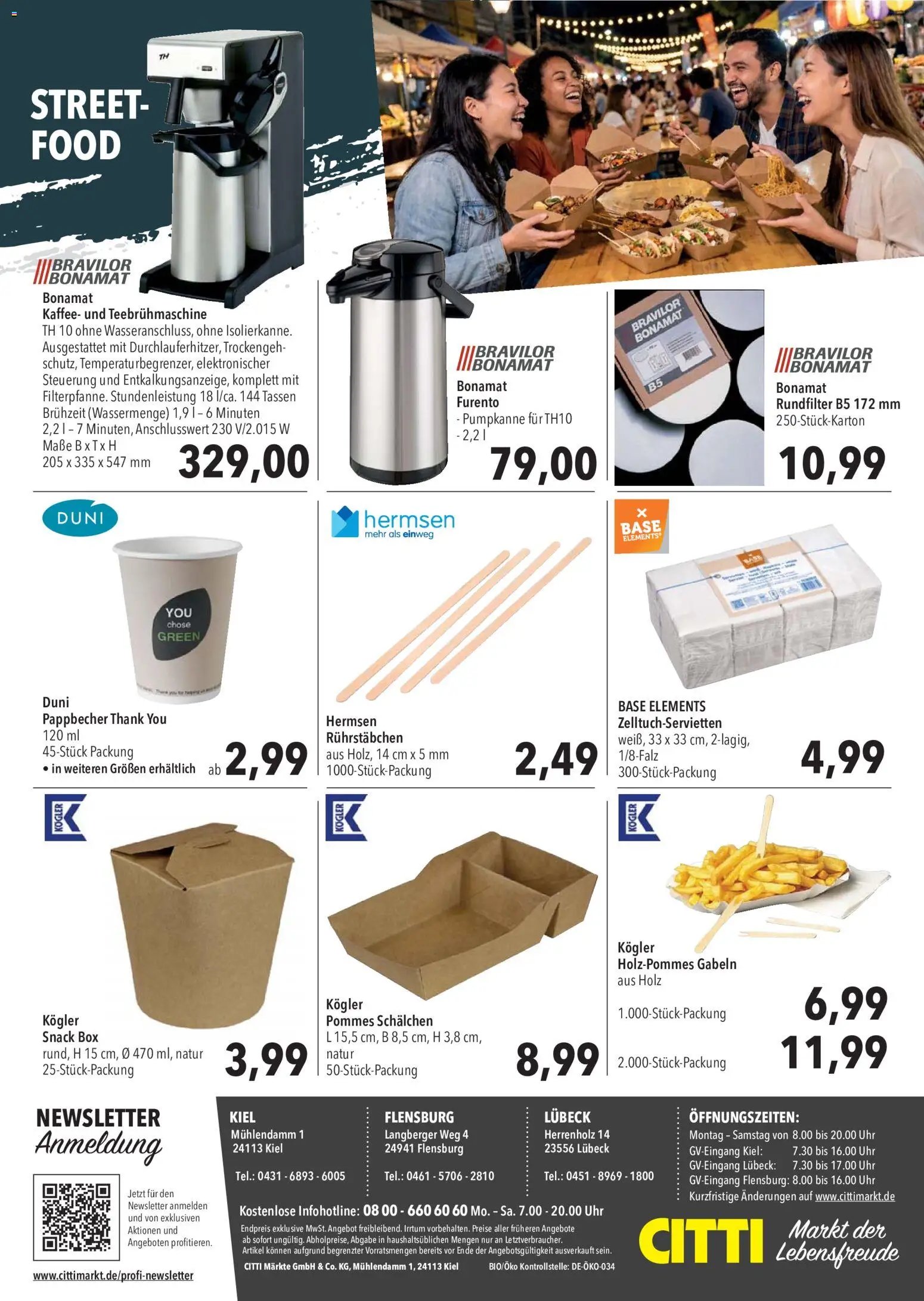 CITTI Markt Kioskwerbung