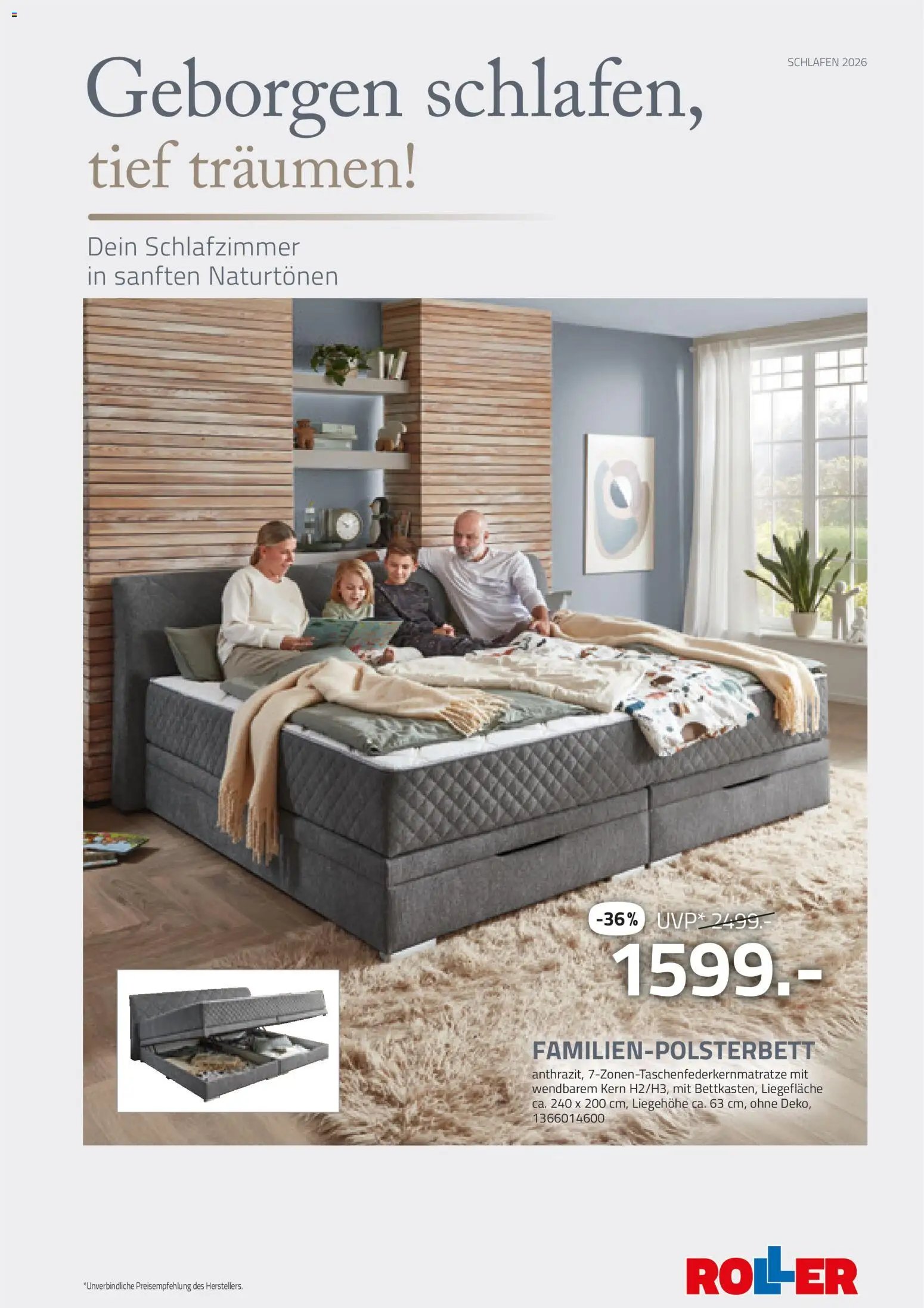 Roller Schlafprospekt 2026