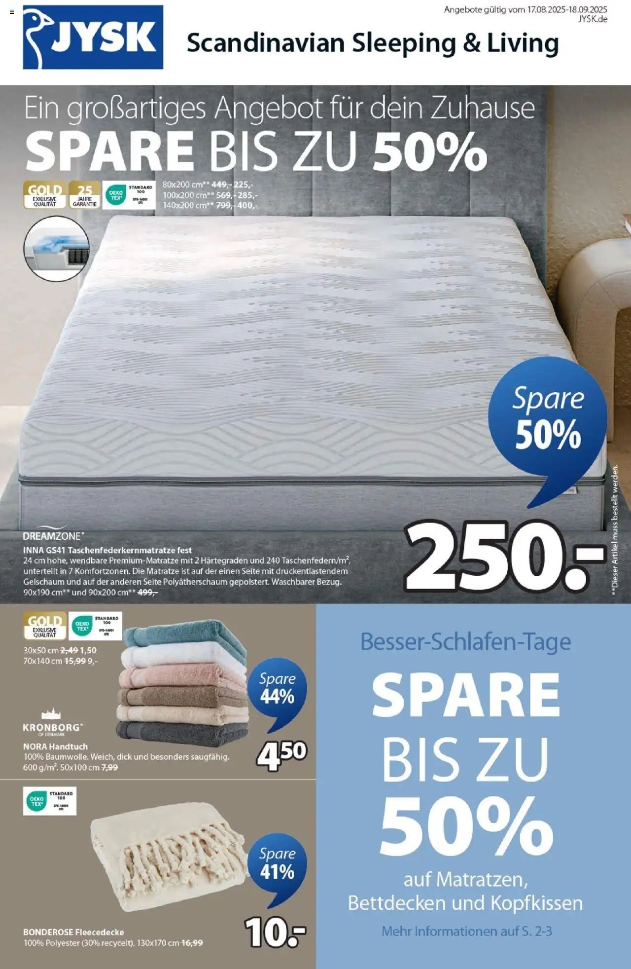 Angebote JYSK (2025-08-17 - 2025-09-18) | 1