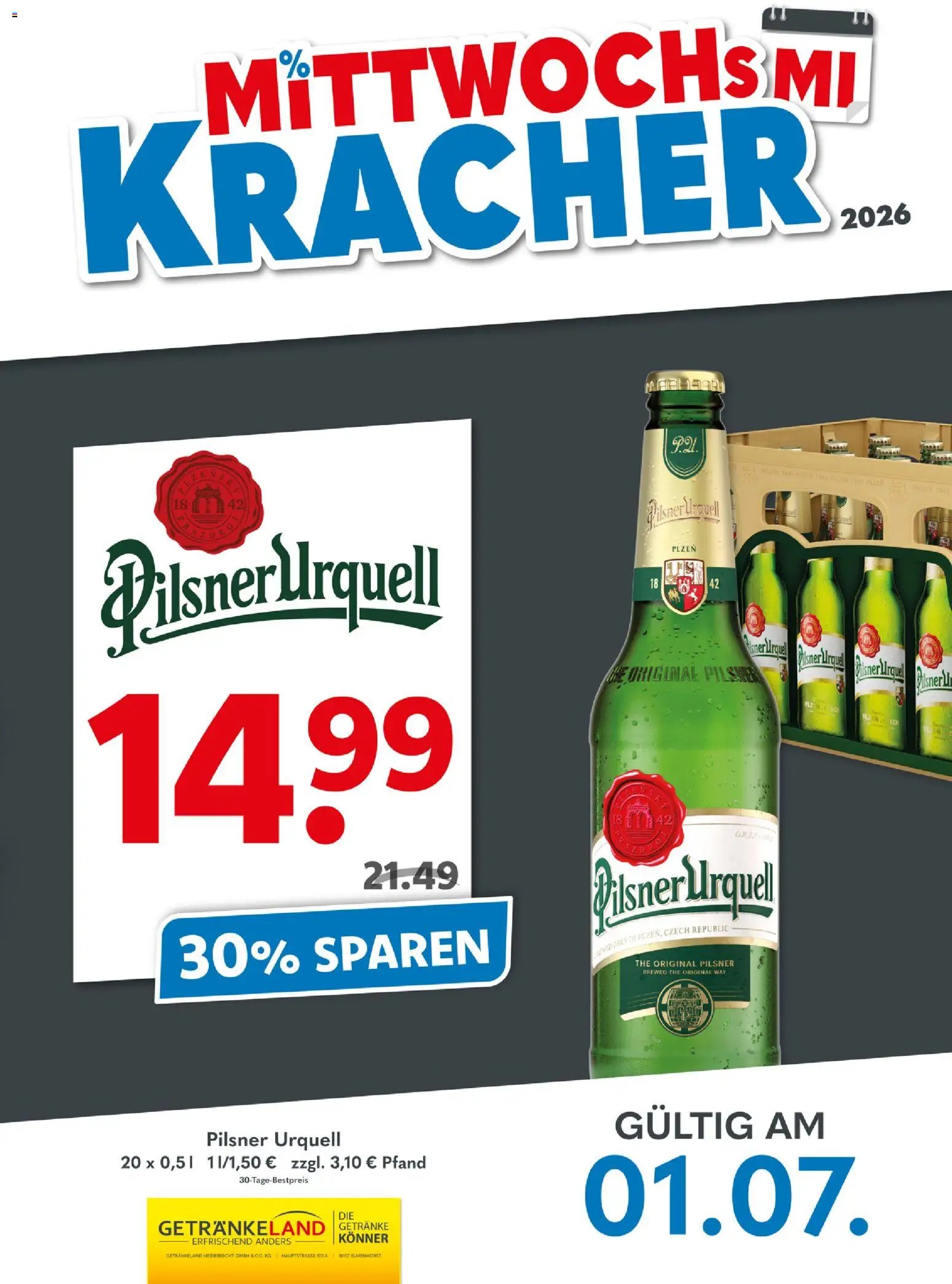 Getränkeland Mittwochs Kracher