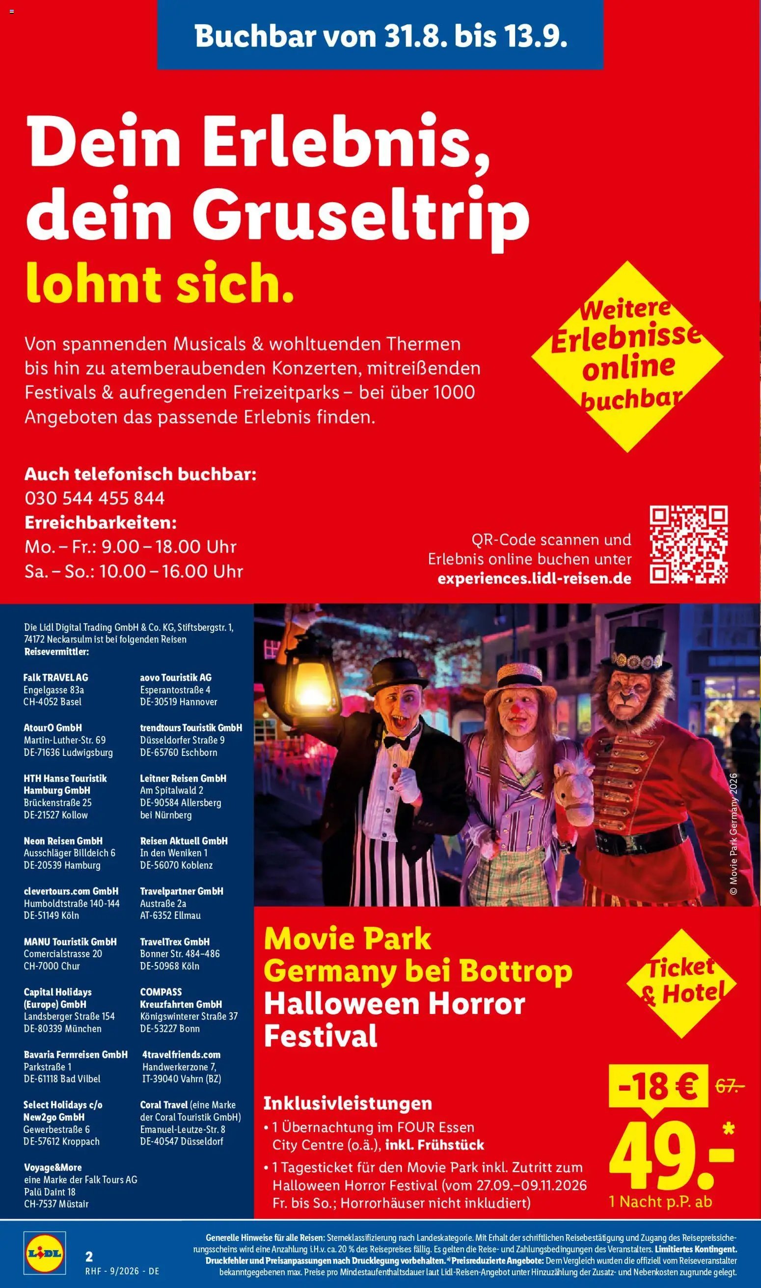 Lidl Reisen Prospekt