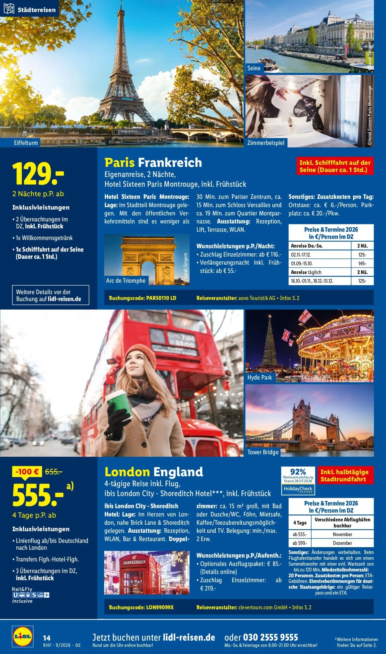Lidl Reisen Prospekt