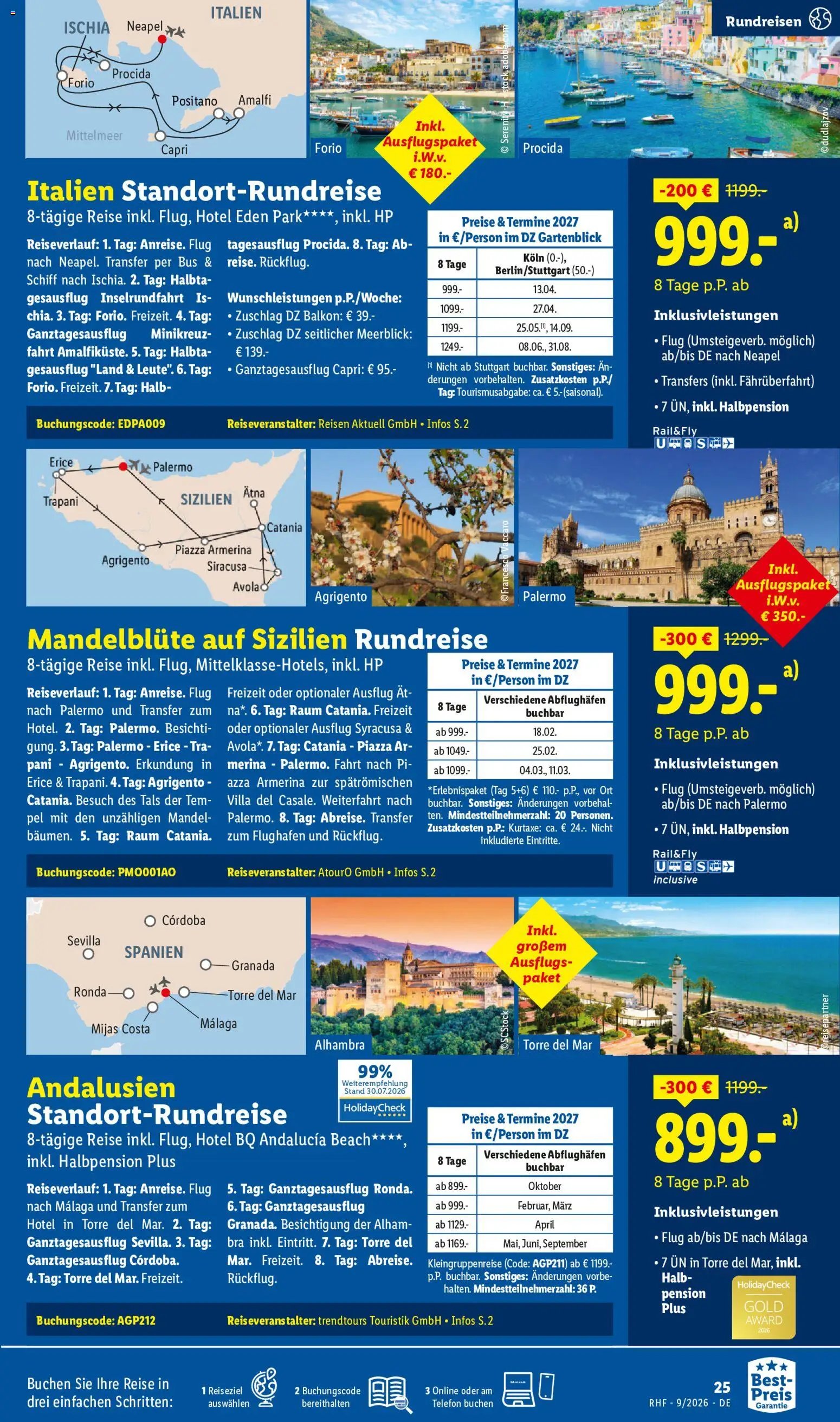 Lidl Reisen Prospekt
