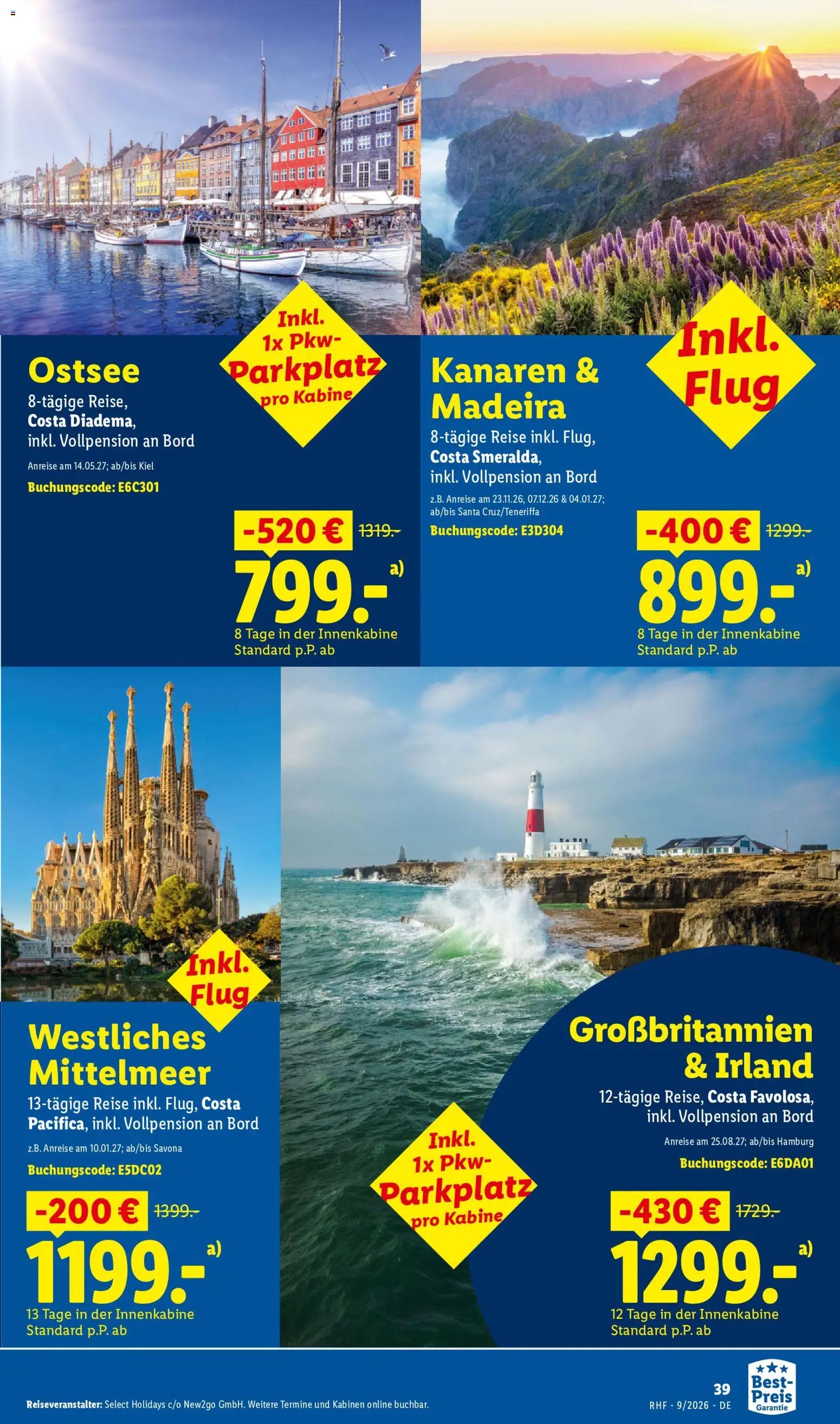 Lidl Reisen Prospekt