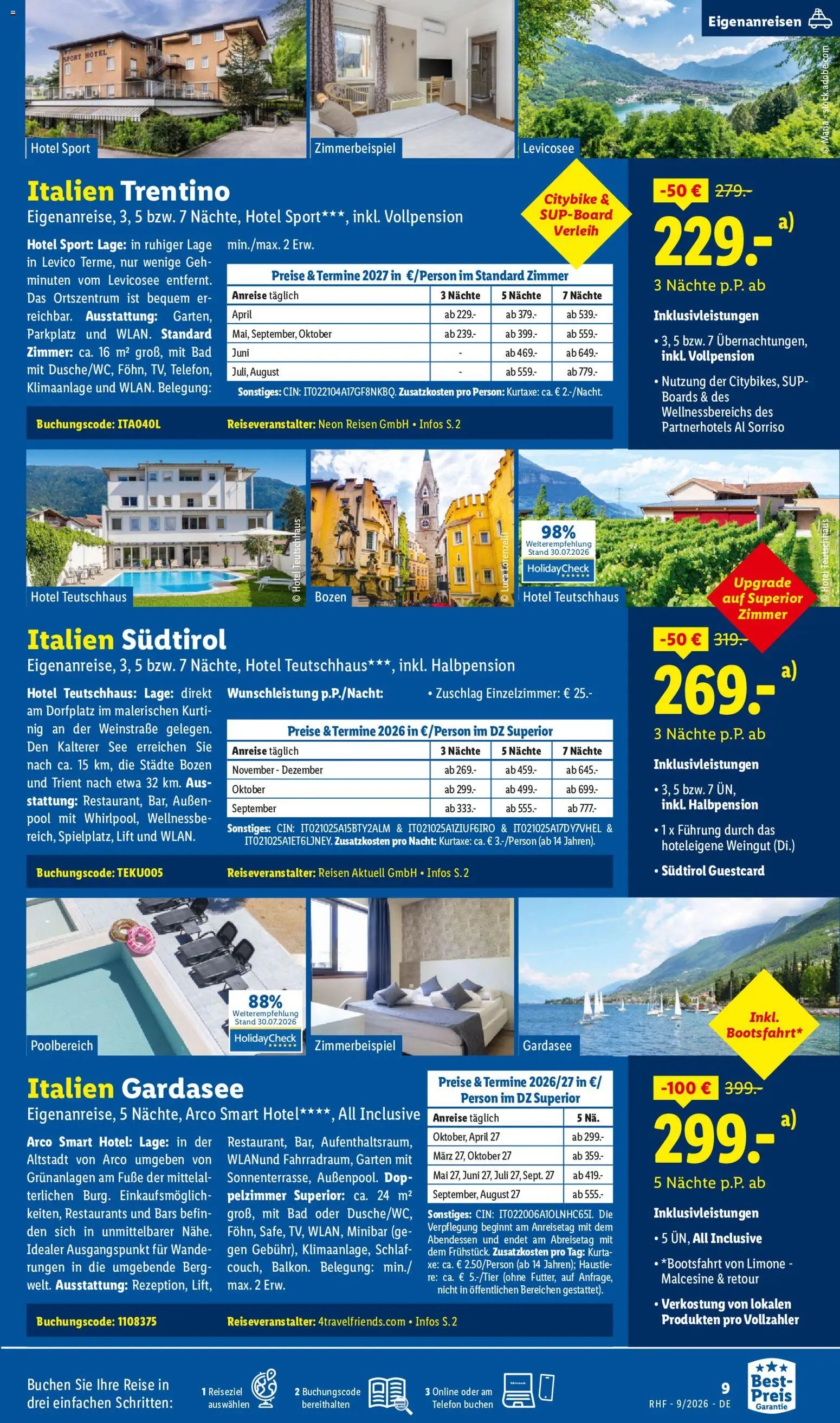 Lidl Reisen Prospekt