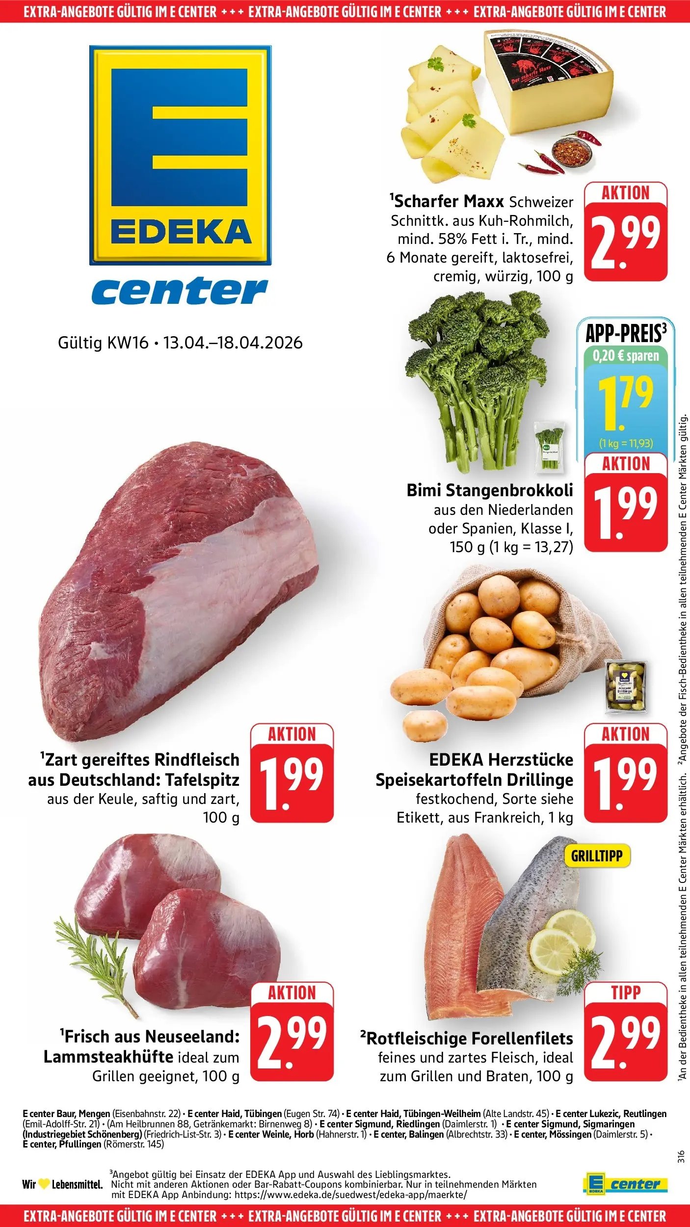 E center Prospekt Tübingen	 (2026-04-12 - 2026-04-18)