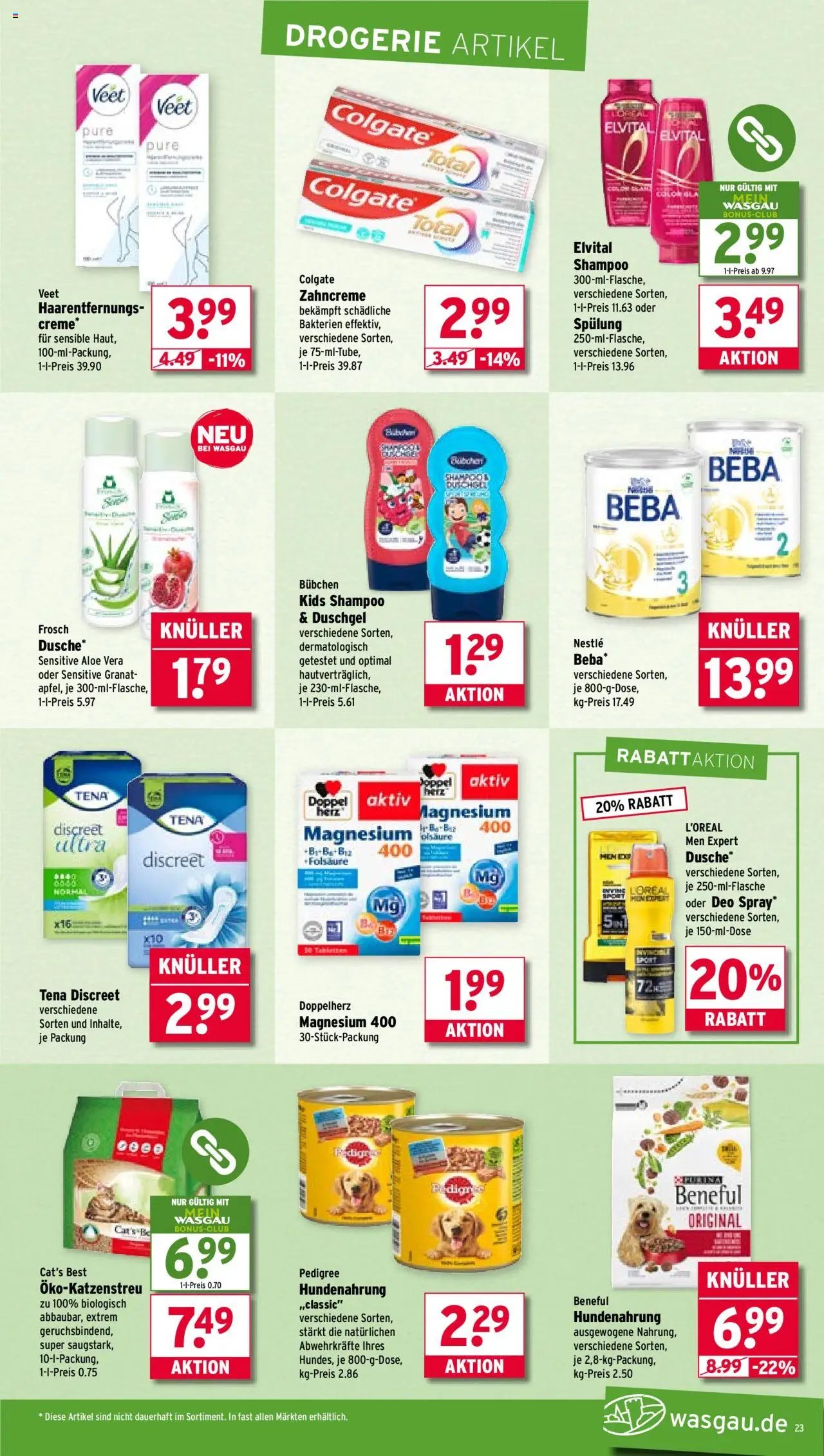 Wasgau Prospekt 	 (2025-07-21 - 2025-07-26) | 23