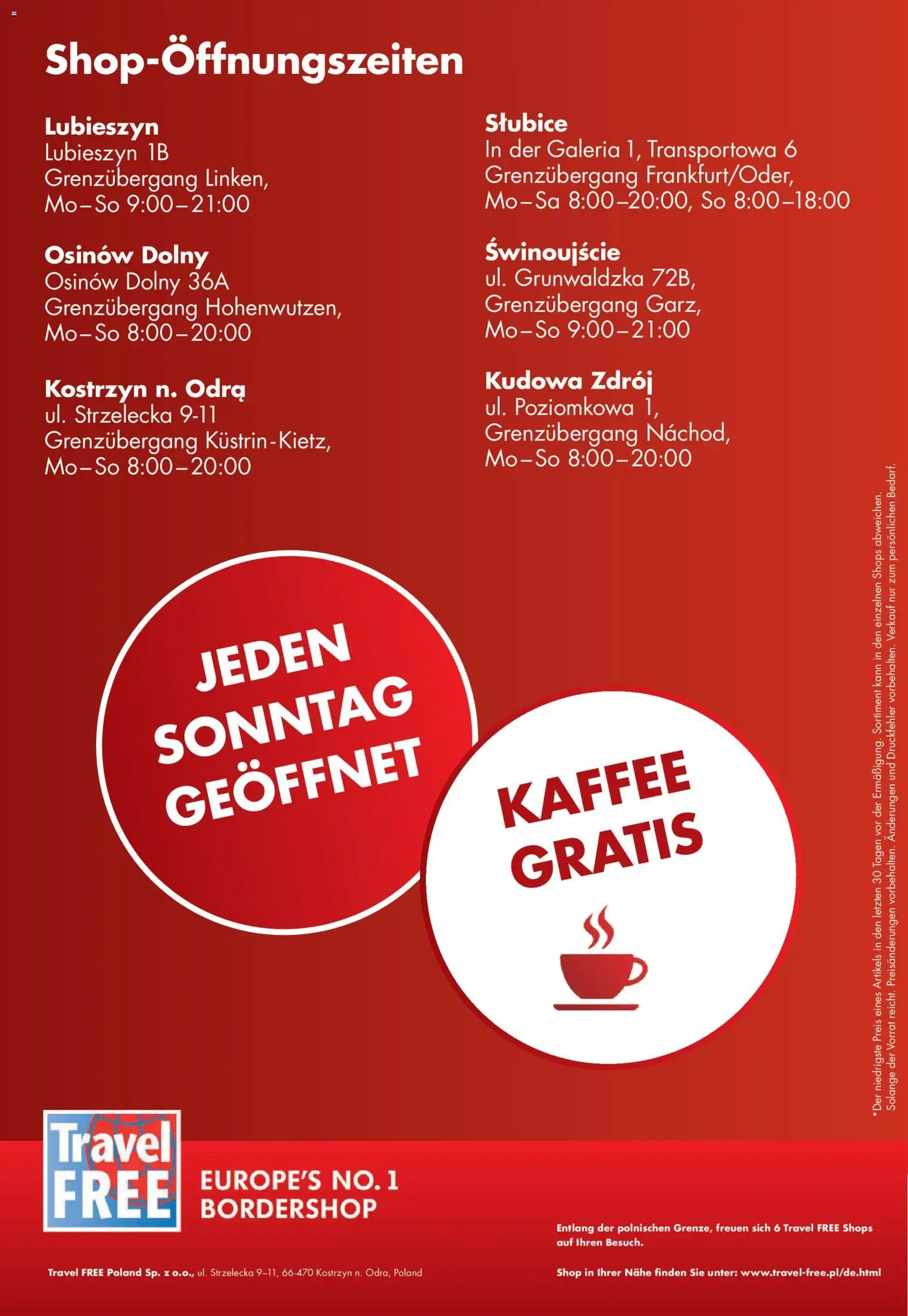 Travel Free Angebote (2026-04-01 - 2026-04-30)