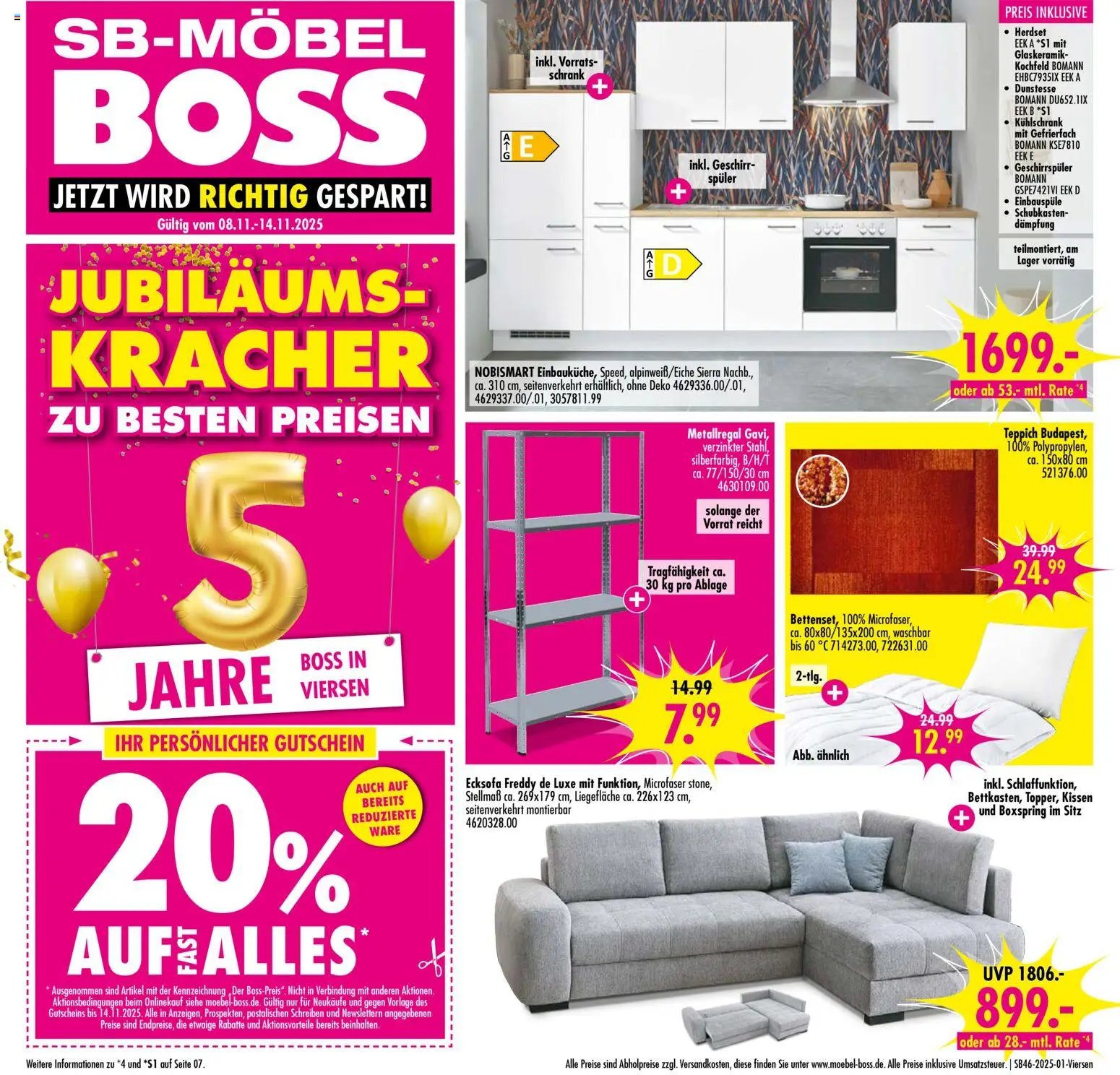 SB Möbel Boss Prospekt Viersen (2025-11-08 - 2025-11-14)