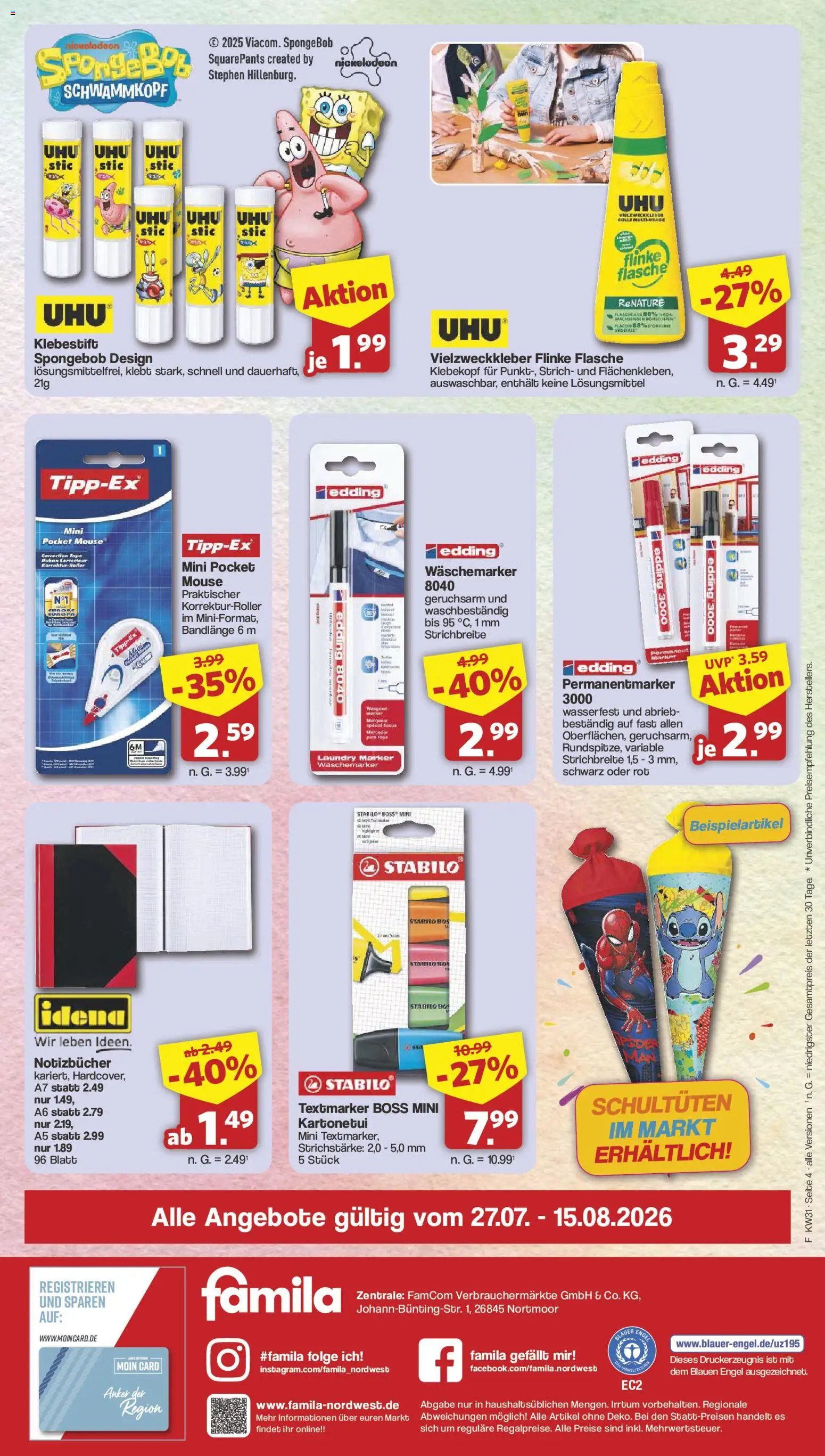 Famila Nordwest Sonderangebote