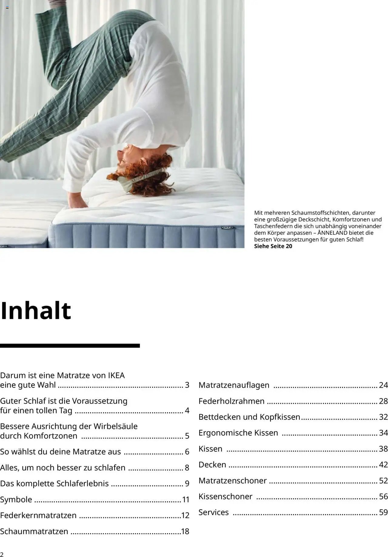 Ikea Prospekt  Schlafkomfort	