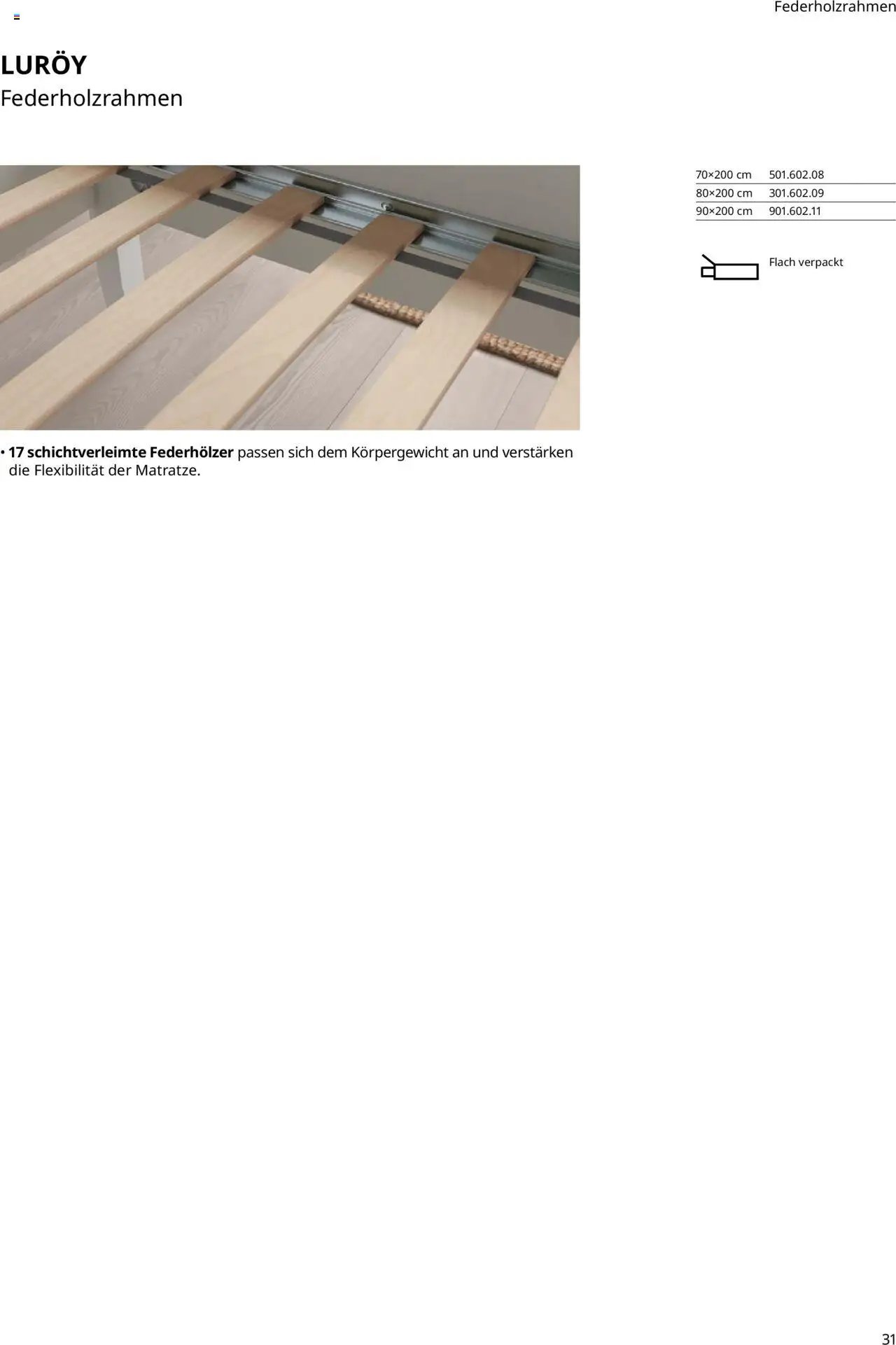 Ikea Prospekt  Schlafkomfort	 (2025-09-30 - 2026-09-30)