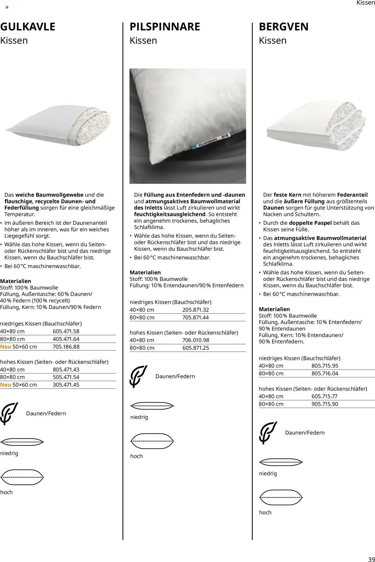 Ikea Prospekt  Schlafkomfort	