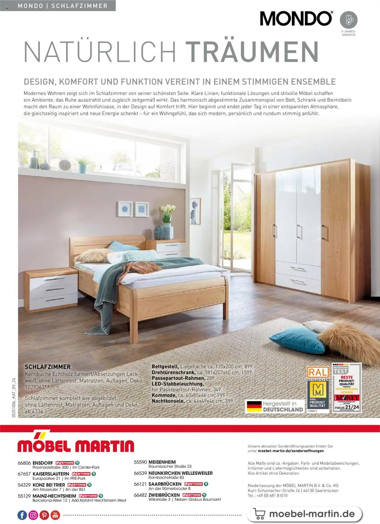 Möbel Martin  Schlafzimmer 2025 (2025-10-09 - 2025-12-31) | 24