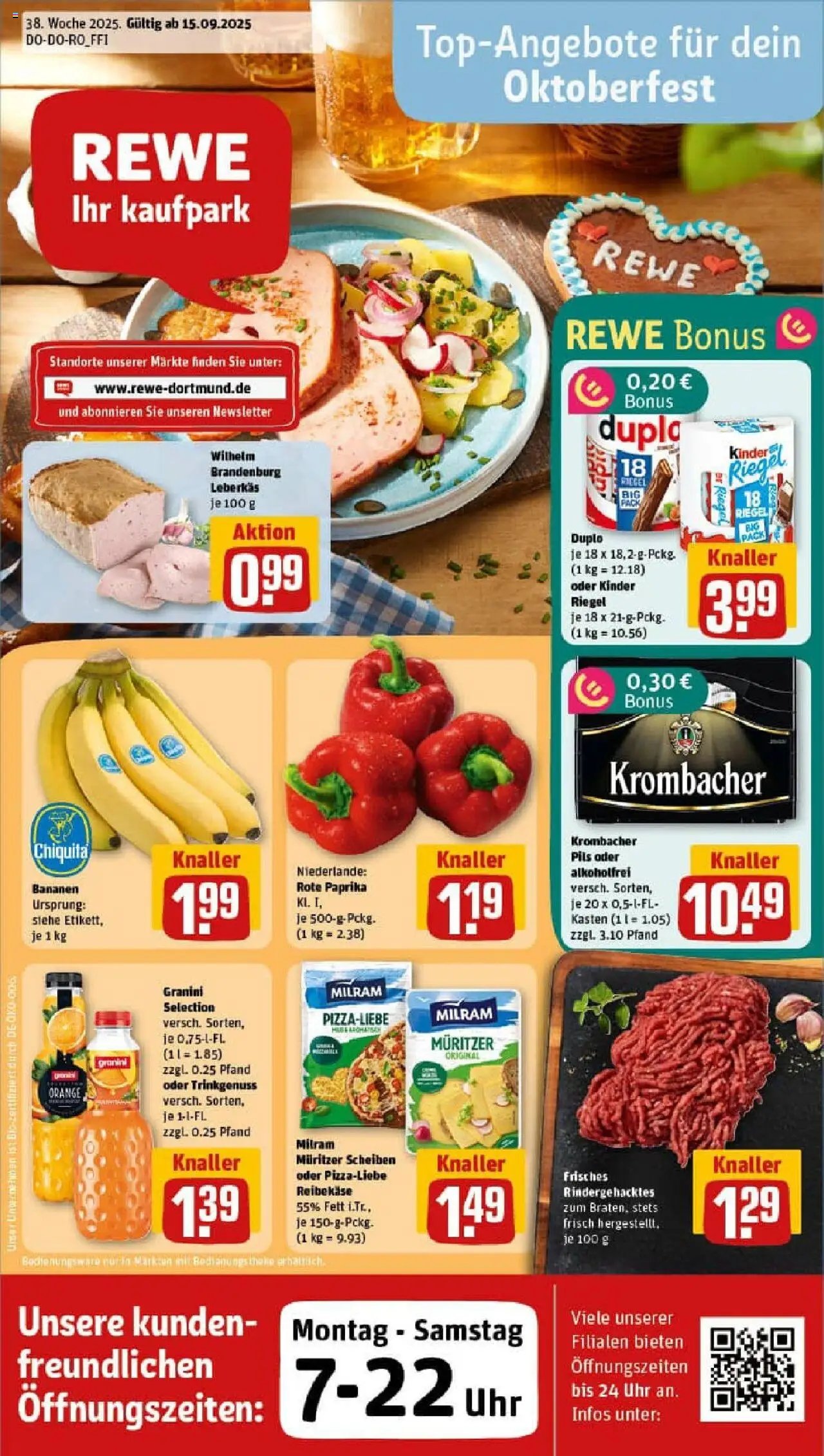 Rewe ihr Kaufpark Prospekt 	 (2025-09-15 - 2025-09-21) | 1