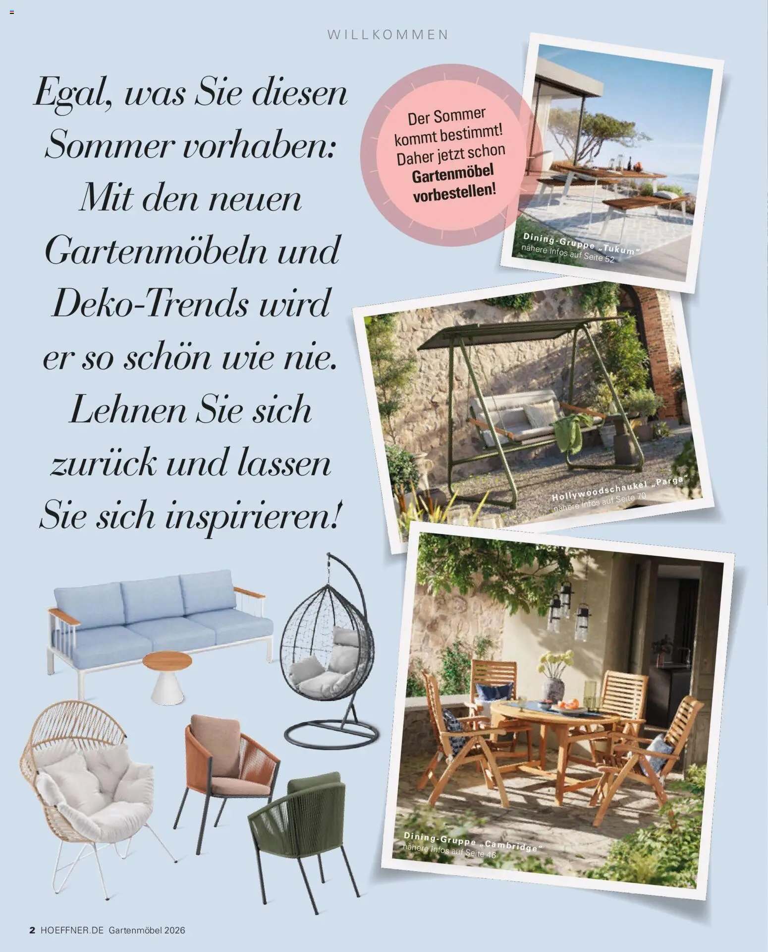 Höffner Prospekt Gartenmöbel