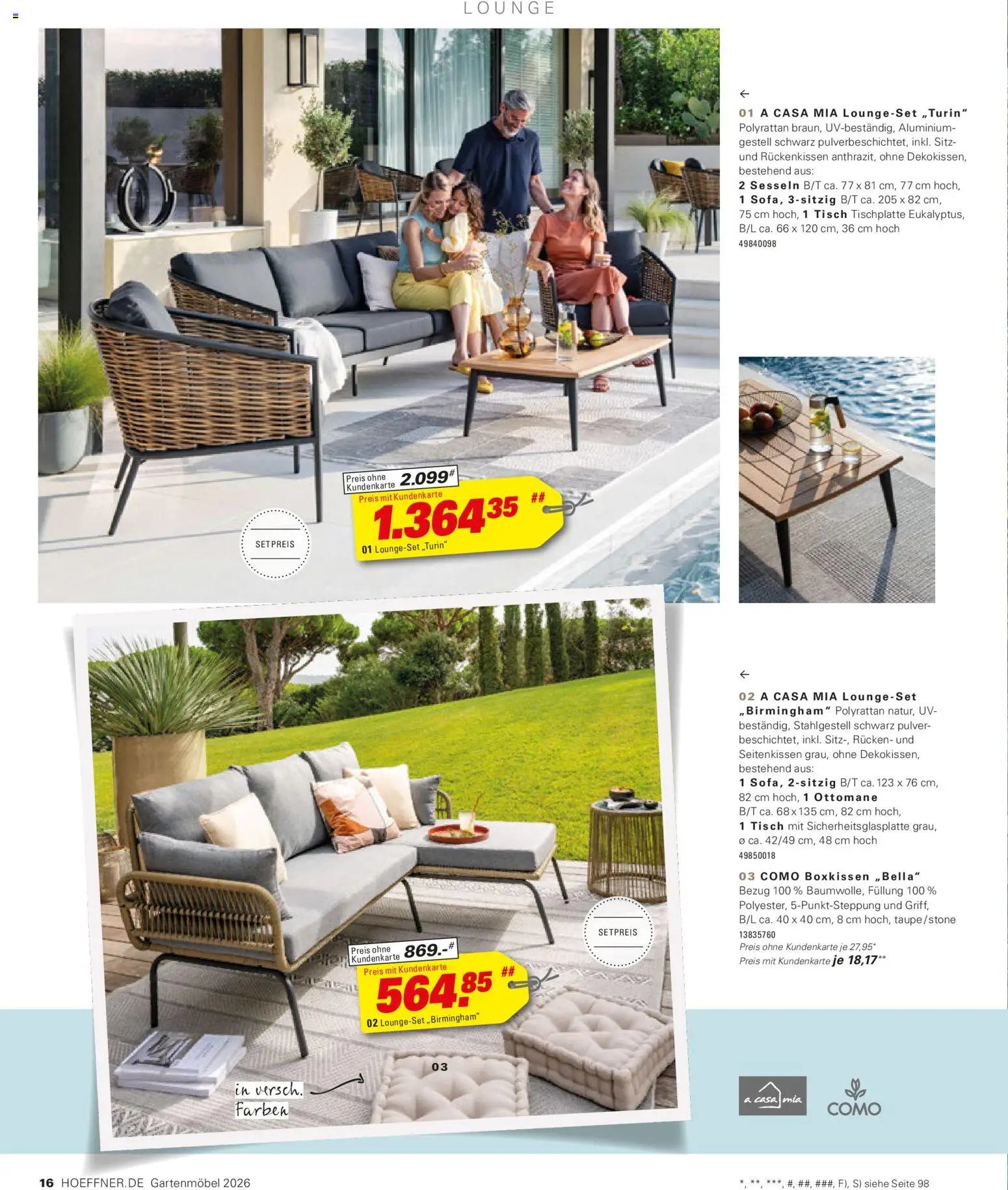 Höffner Prospekt Gartenmöbel