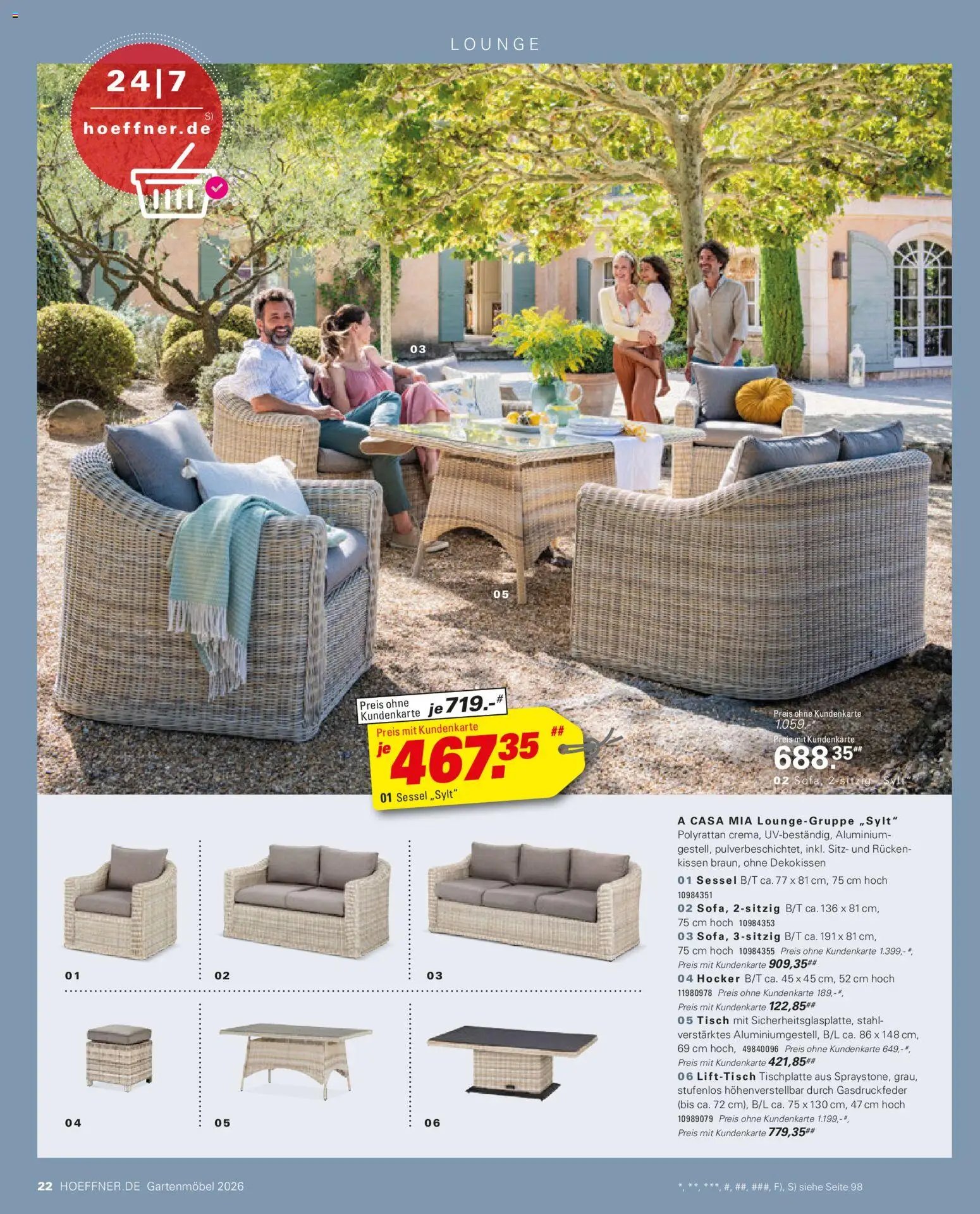 Höffner Prospekt Gartenmöbel